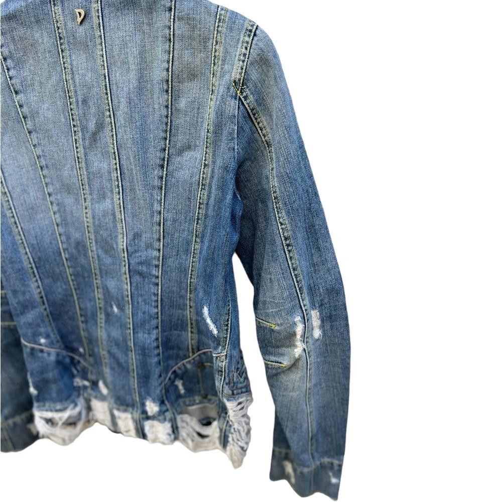 Dondup Dondup Made in Italy Distressed Jeans Jacket Size Medium Size M / US 6-8 / IT 42-44 - 9 Thumbnail