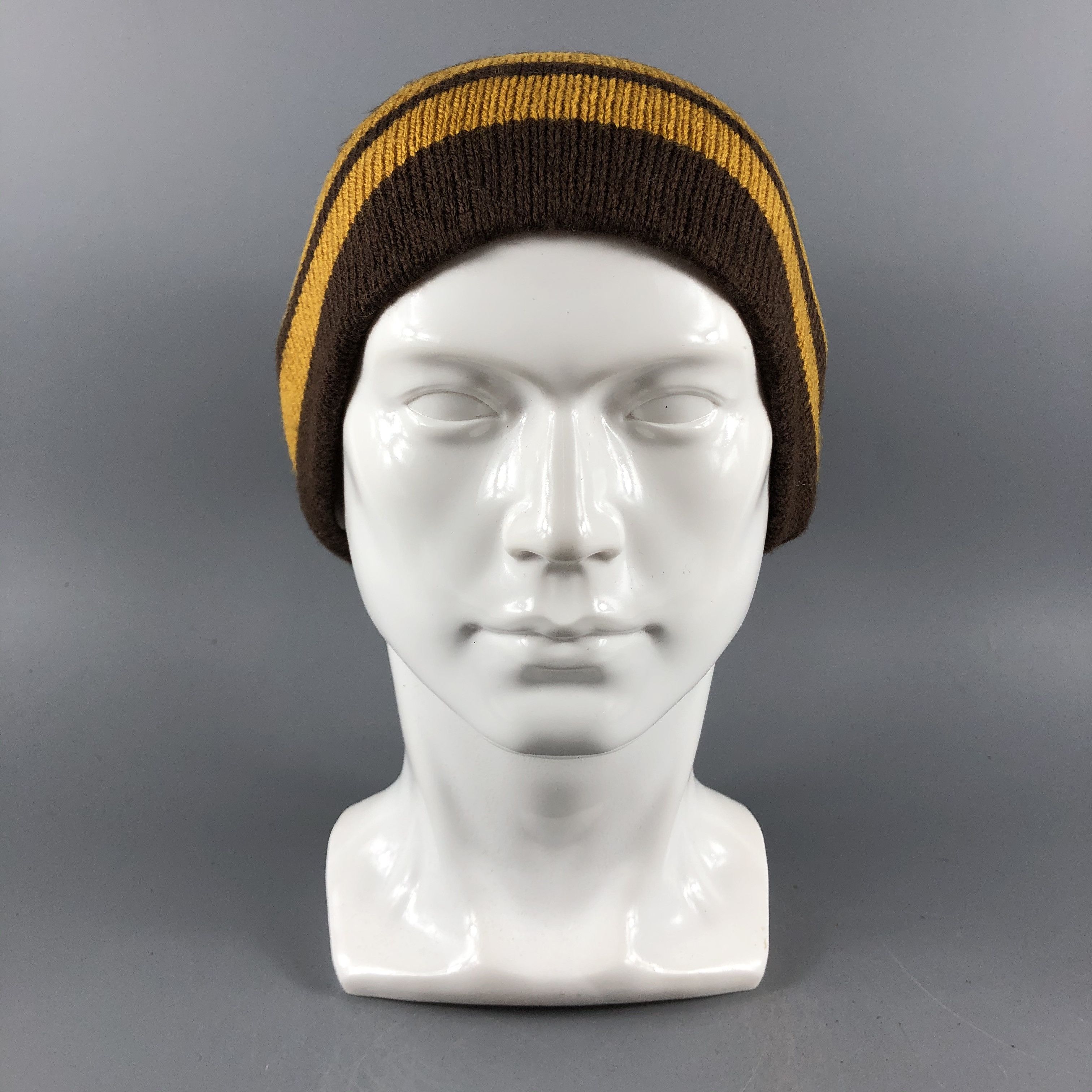 image of New York Hat Co Hats Slouchy Beanie Stripe Snow Cap B434, Men's
