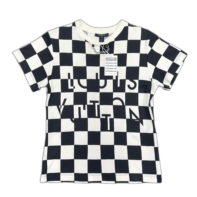 Louis Vuitton Louis Vuitton Black White Checkered Short Sleeve Tee-yf Size US XS / EU 42 / 0 - 1 Thumbnail
