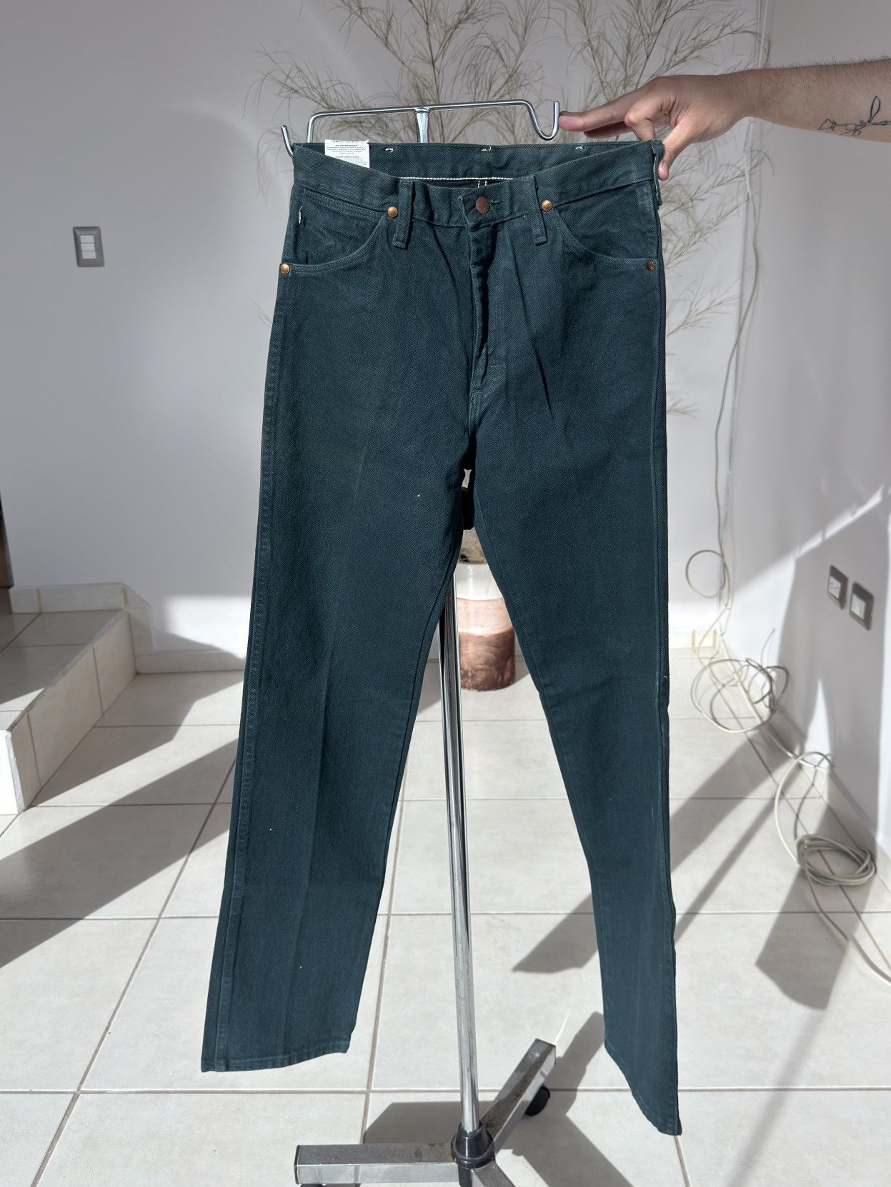 Wrangler Wrangler 13MWZ Cowboy Cut Green Jeans USA 30x34 Size US 30 / EU 46 - 2 Thumbnail
