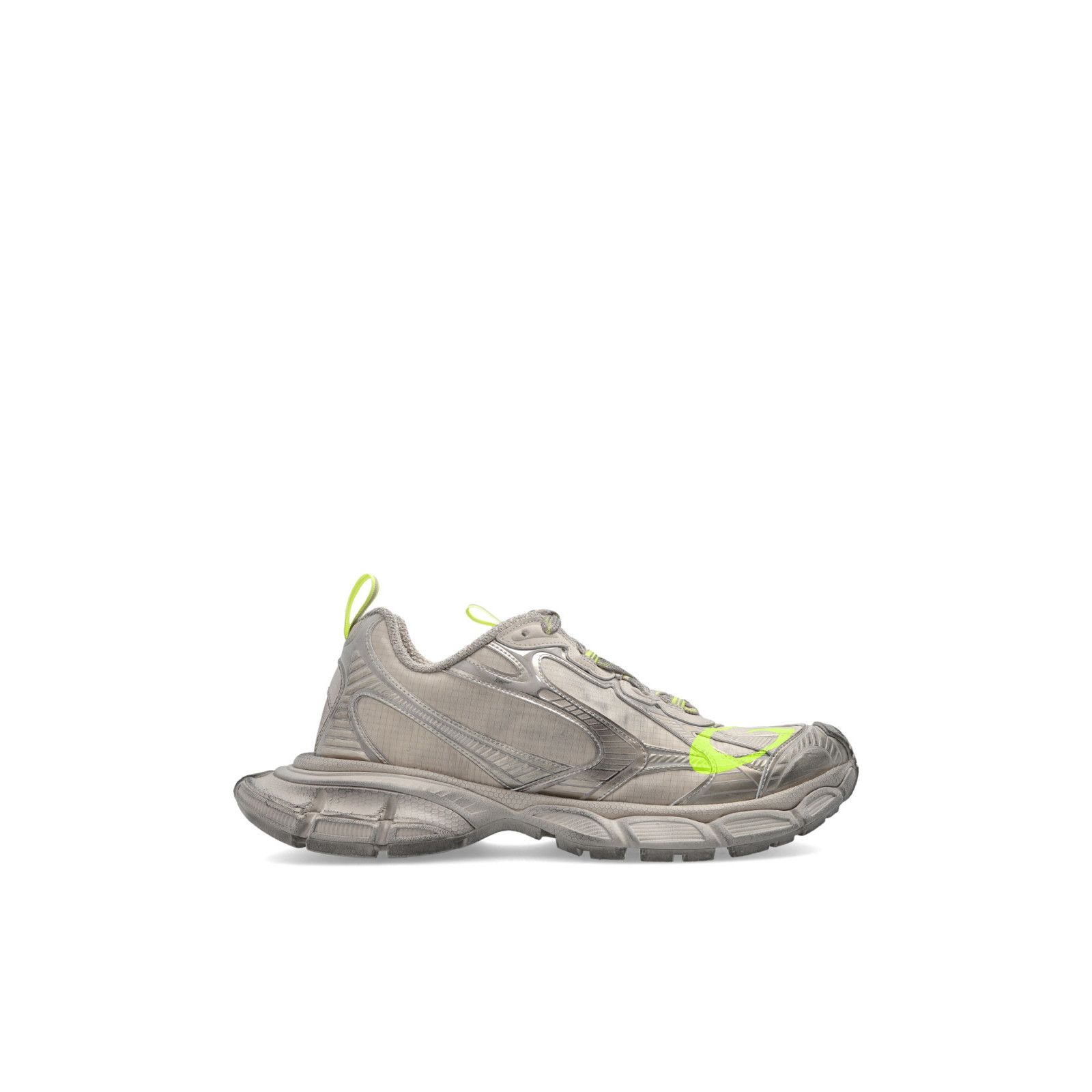 BALENCIAGA 3XL $1250 Men's Gray/Neon Sneakers New And Authen