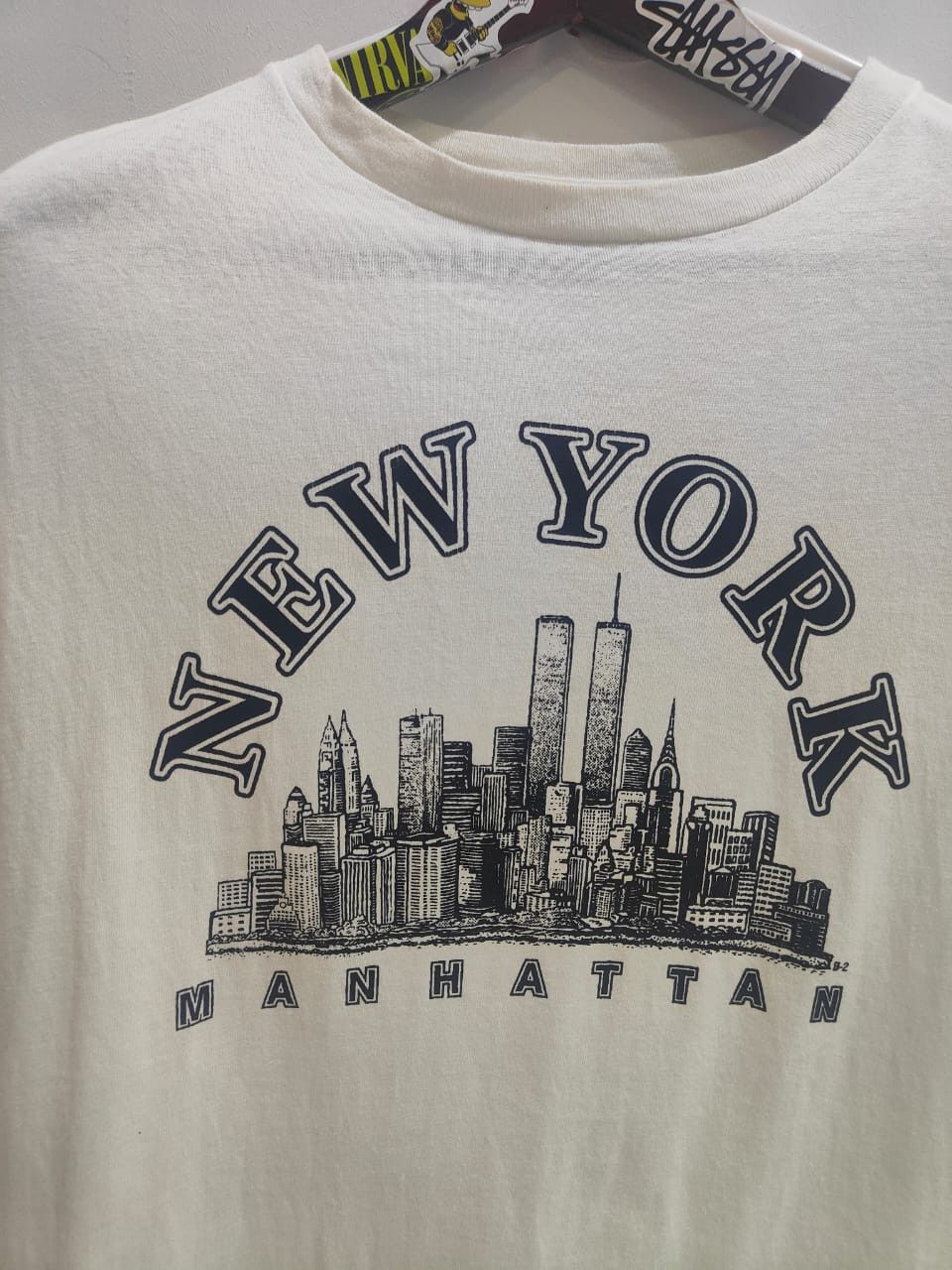 Vintage USA MADE Manhattan New York skyline delta pro weight knit Size US S / EU 44-46 / 1 - 1 Thumbnail