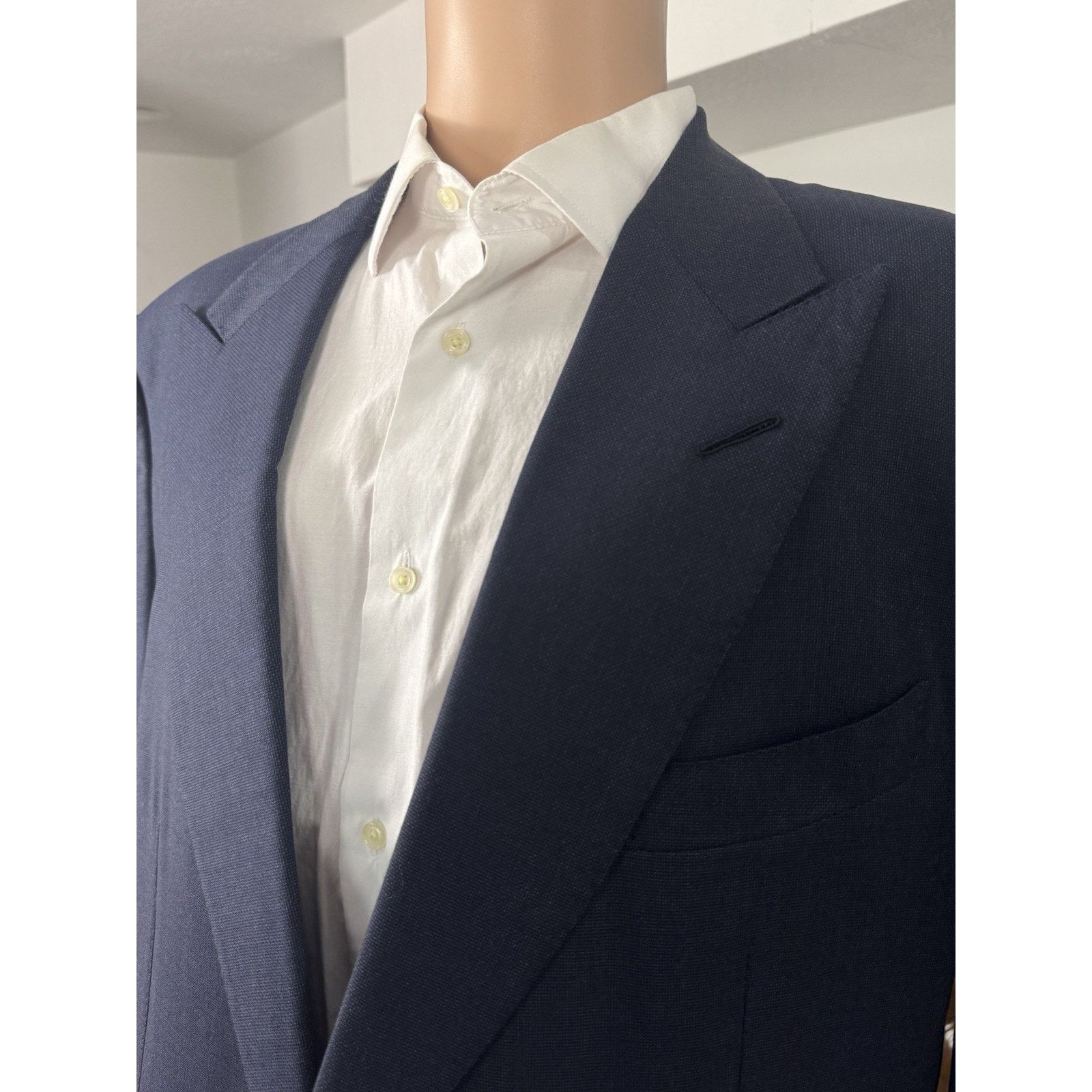 Tom Ford Tom Ford Wool Mohair Navy Wool Blazer Suit Jacket 58R/46US Size 46R - 5 Thumbnail