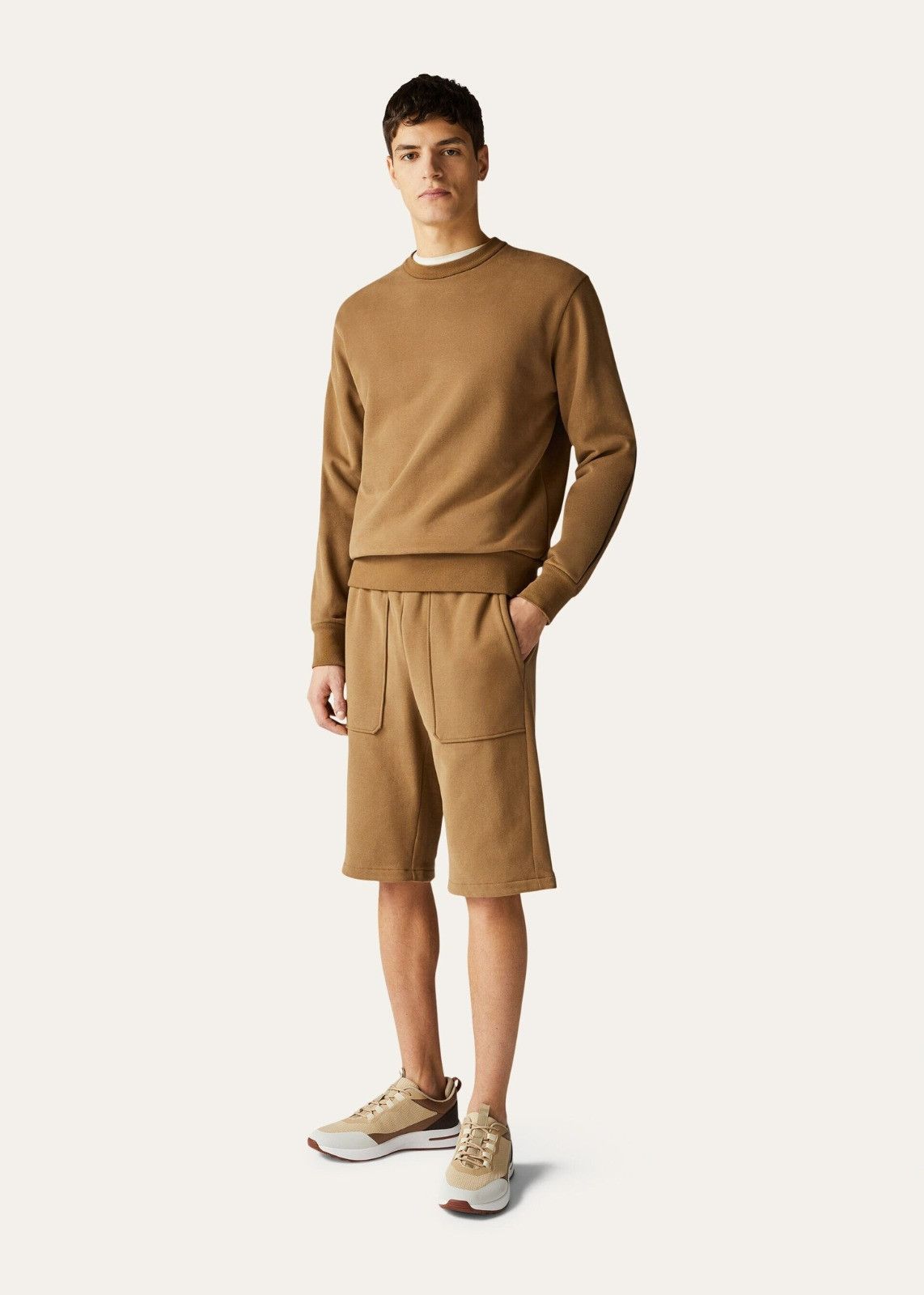 Loro Piana o1srvl11e1224 Cotton Bermuda Short in Camel Size US 28 / EU 44 - 2 Thumbnail