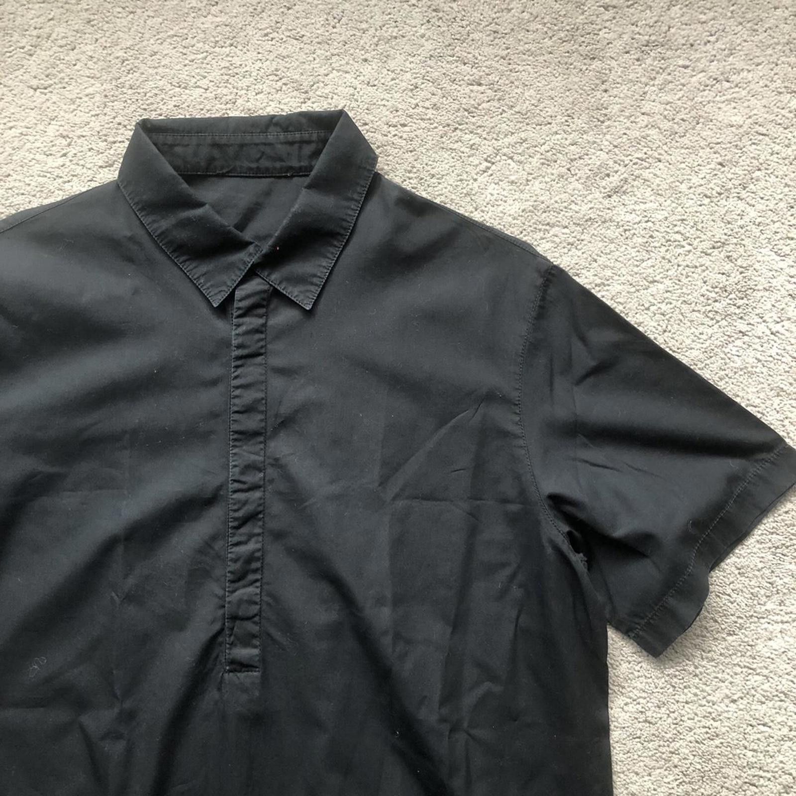Prada Vintage Prada Half Button Red Tab Shirt Size US M / EU 48-50 / 2 - 2 Thumbnail