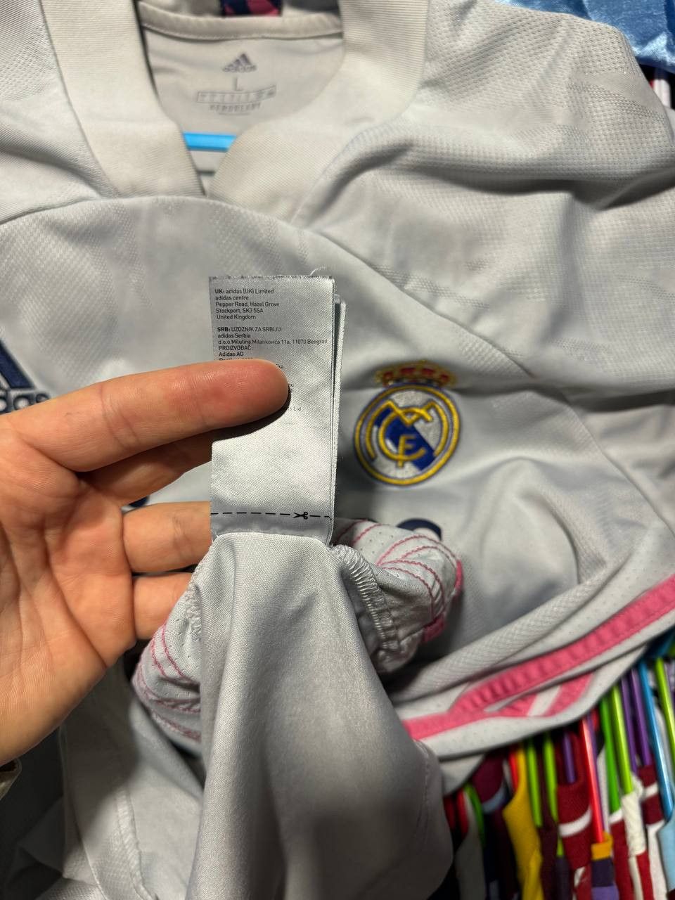 Adidas Vintage Real Madrid 2020/21 Adidas Soccer Jersey L sz Size US L / EU 52-54 / 3 - 22 Thumbnail