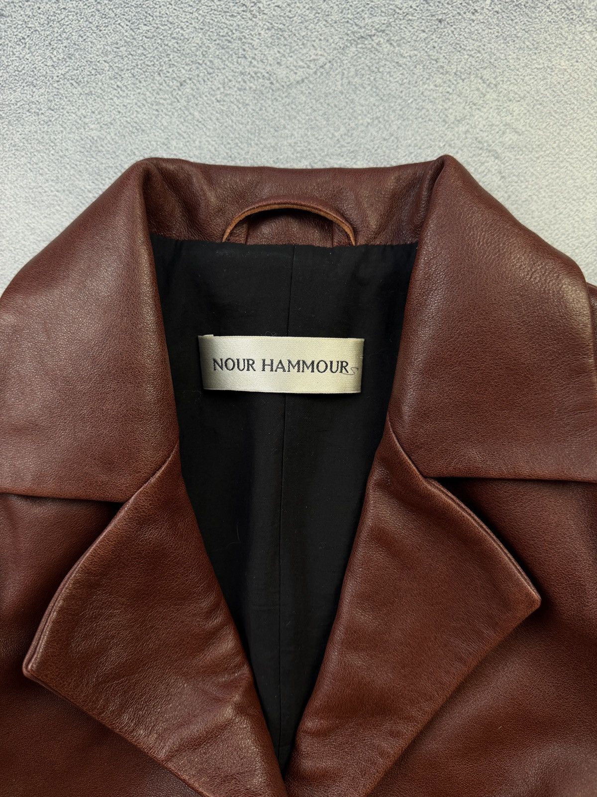 Nour Hammour Nour Hammour Leather Trench Coat Jacket Size S / US 4 / IT 40 - 6 Thumbnail