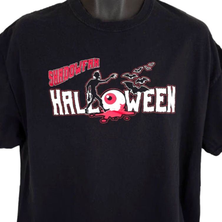 Olive Shadowfax Halloween T Shirt Mens XL Black Shadowfax Halloween T Shirt Men XL Black Halloween Horror Frankenstein Bat Theme Mens Shirt XL Black Size US XL / EU 56 / 4 - 2 Thumbnail