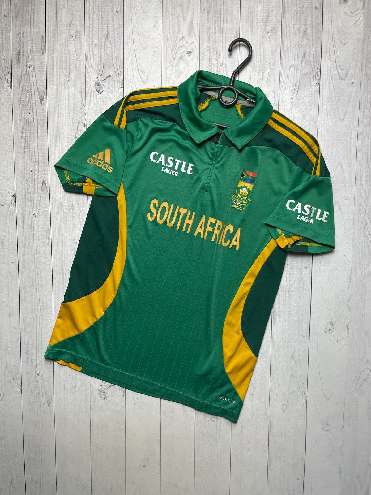 Adidas × Vintage Vintage adidas South Africa Cricket green jersey rare Size US M / EU 48-50 / 2 - 1 Thumbnail