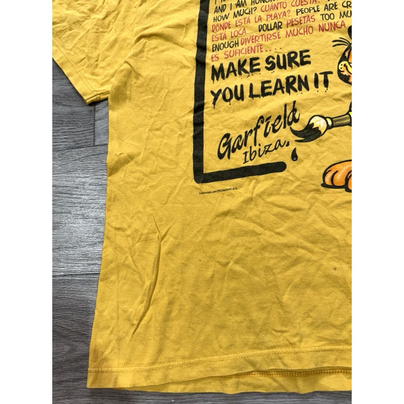 Vintage VINTAGE Garfield 2000’s Shirt Mens XL Orange THE BASIC DICTIONARY FOR SPAIN T-Shirt Unisex Adults XL Orange Mens 2000s Vintage Garfield Shirt Size US XL / EU 56 / 4 - 6 Thumbnail