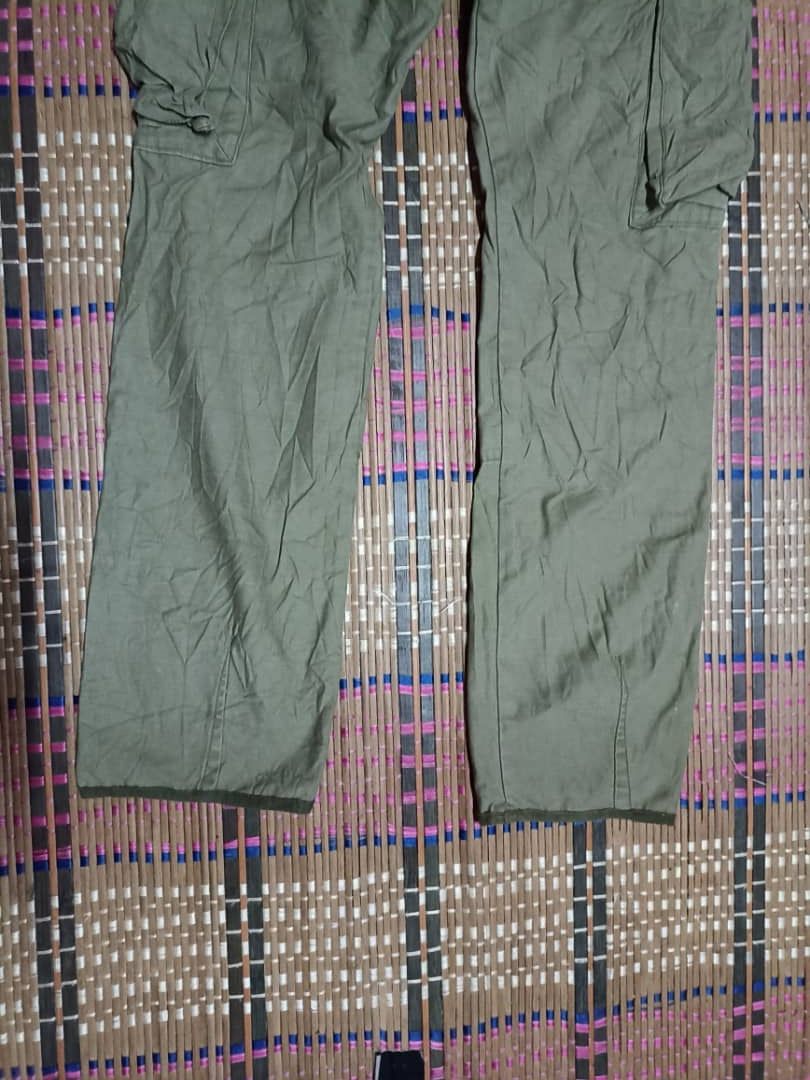 Designer Vintage BACK Number Cargo Pants Military Style Size US 31 - 9 Thumbnail