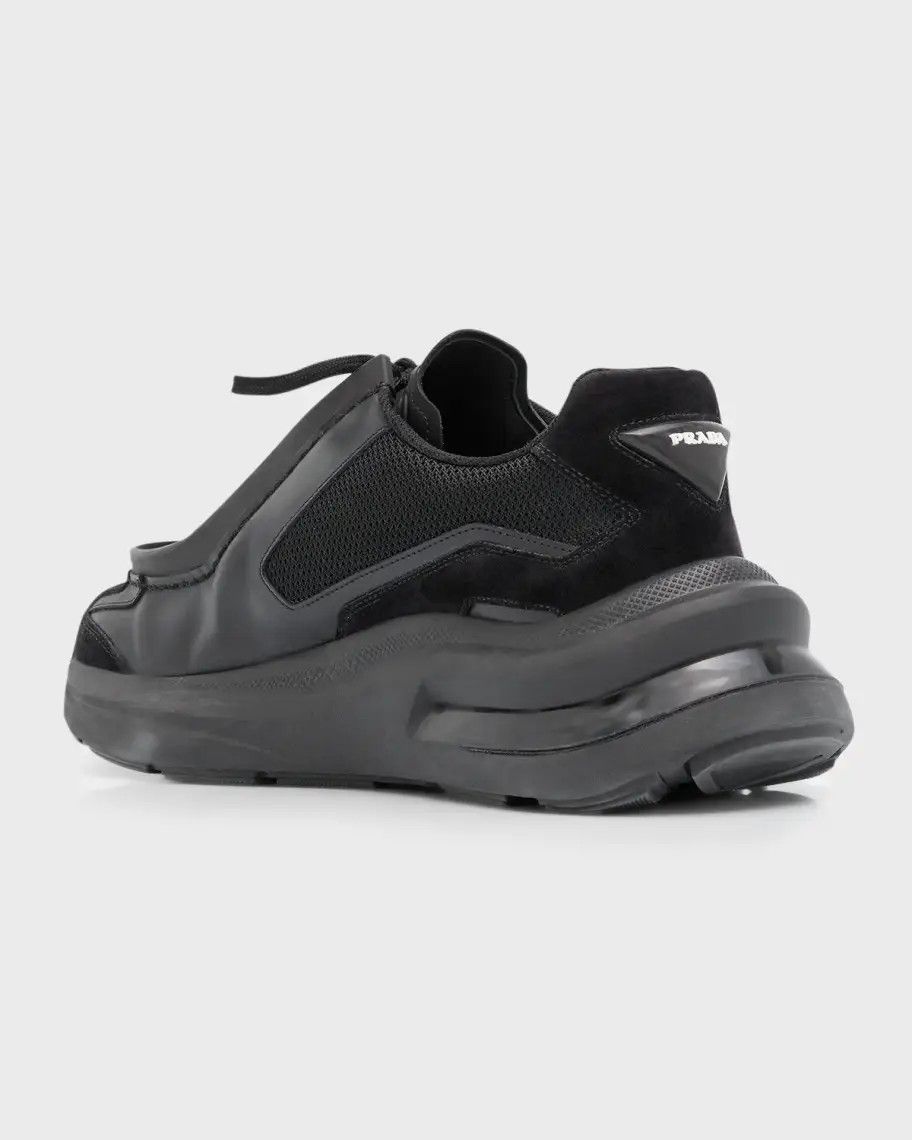 Prada o1mt1gz1024 Spaz Mesh Sneakers in Black Size US 9 / EU 42 - 2 Thumbnail
