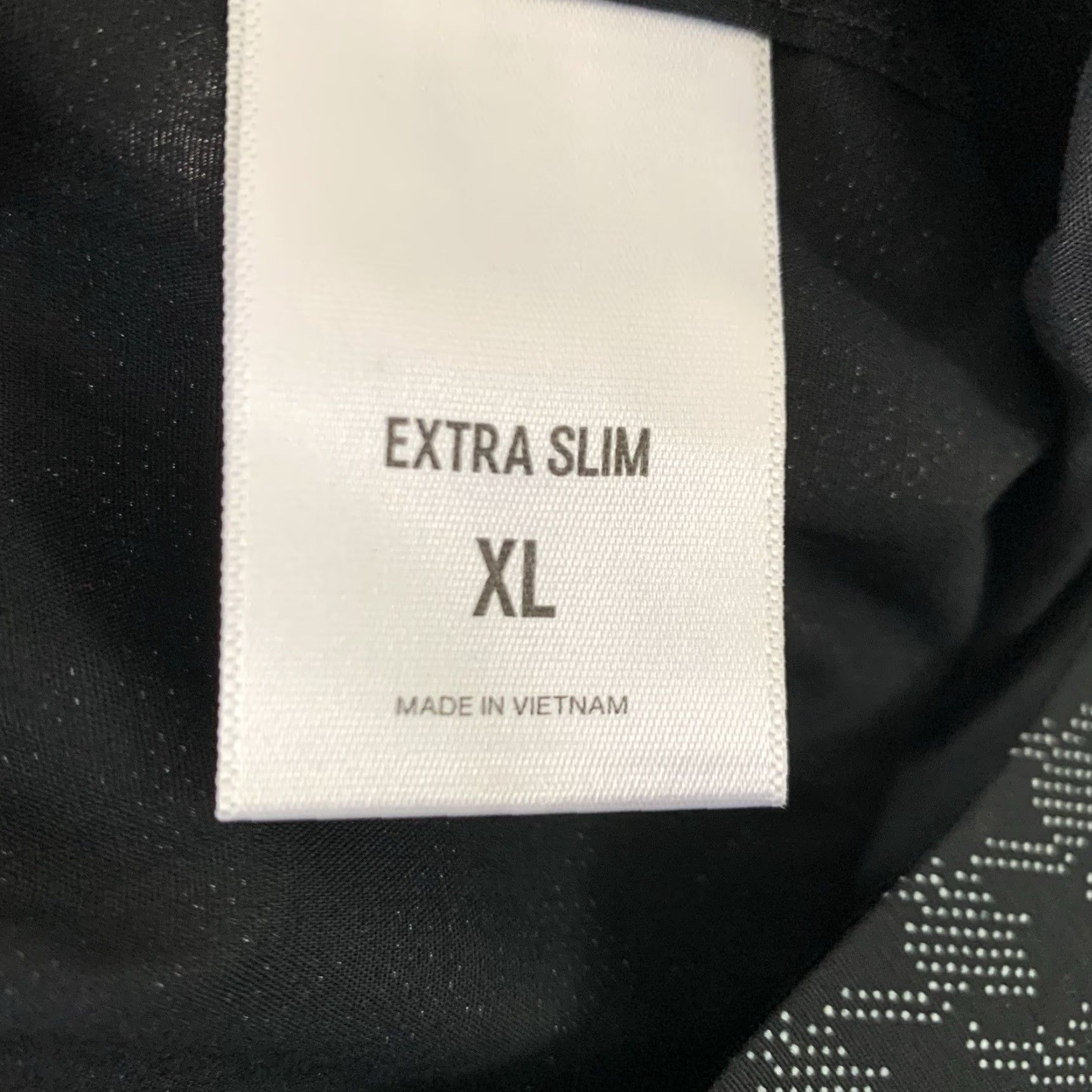Express Express Shirt Mens XL Extra Slim Black White Houndstooth Long Sleeve Button Shirt Size US XL / EU 56 / 4 - 4 Thumbnail