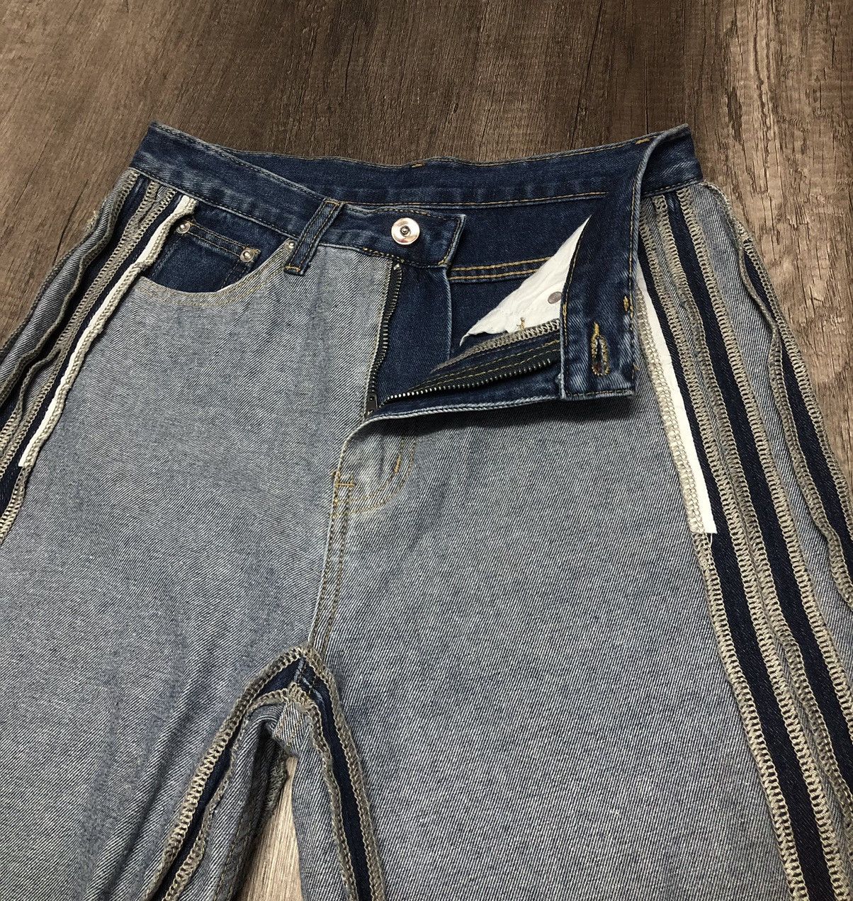 Japanese Brand me+em select Jeans Rare Design (unisex) Size US 28 / EU 44 - 13 Thumbnail