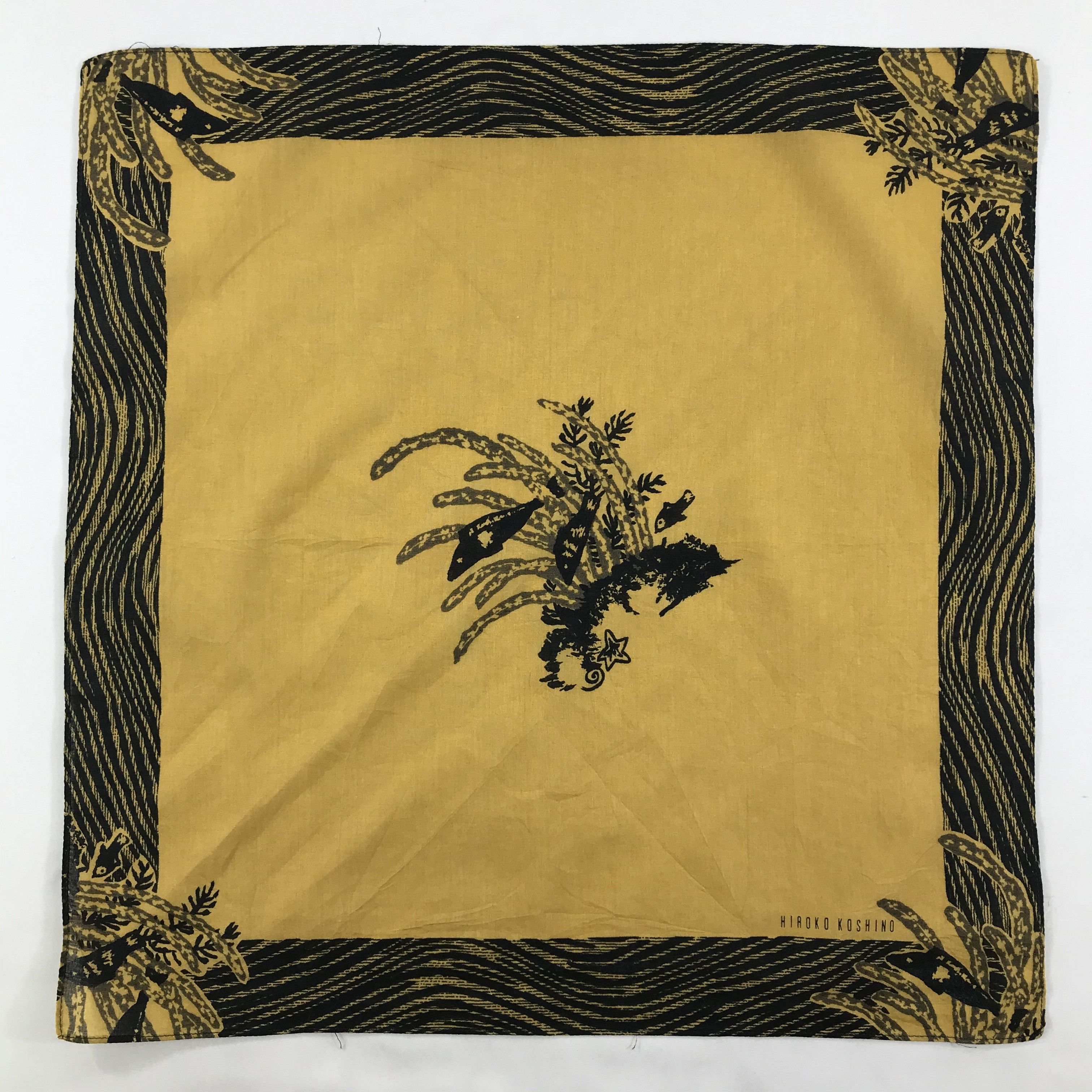 Hiroko Koshino Homme × Vintage Hiroko Koshino Bandana / Handkerchief / Neckerchief - S1294 Size ONE SIZE - 1 Thumbnail