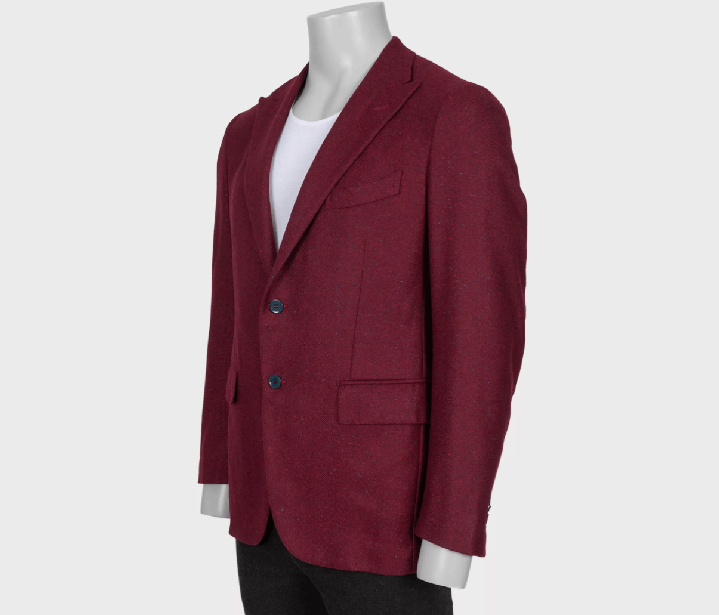 Isaia Isaia Red Cashmere Silk Blazer Jacket IT52 Size 52R - 2 Thumbnail