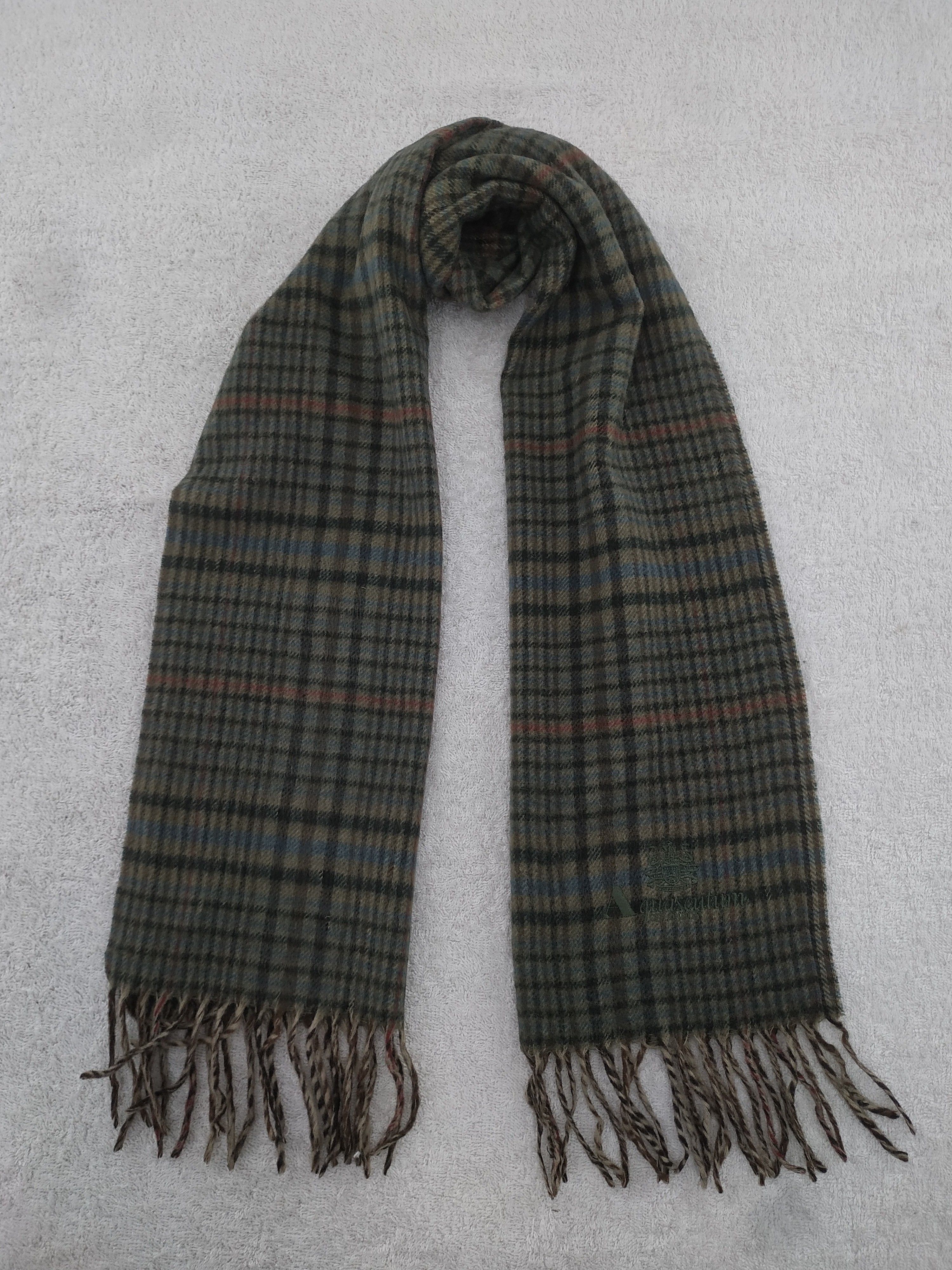 Aquascutum × Vintage Aquascutum Scarf / Muffler / Neckwear - WW862 Size ONE SIZE - 1 Thumbnail
