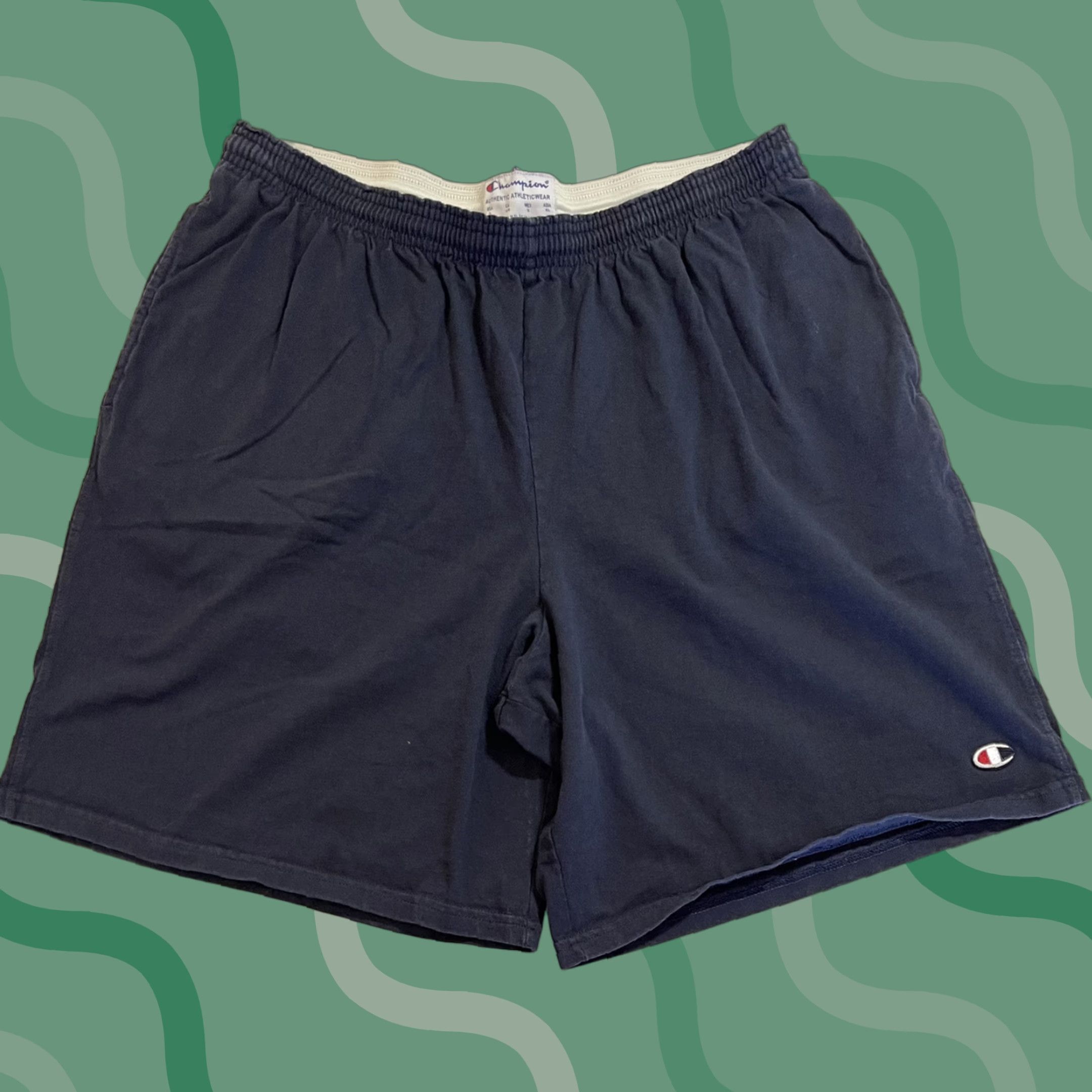Champion Champion Mens Shorts Pocket Cross Training Gym Workout Running Sports Navy L Size US 33 - 1 Thumbnail