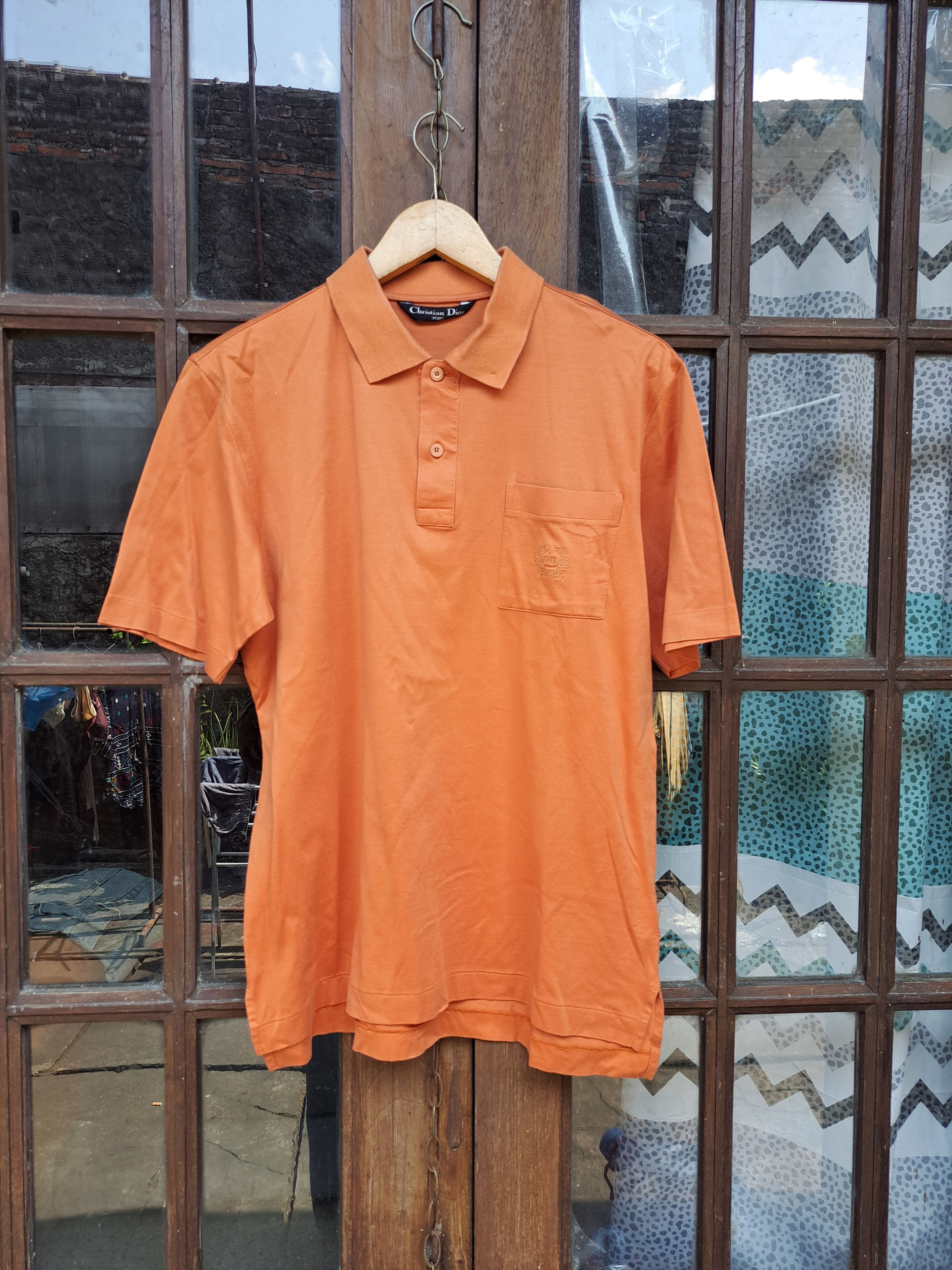 Vintage 90s Christian Dior Sport Polo Shirt Pocket Mens M