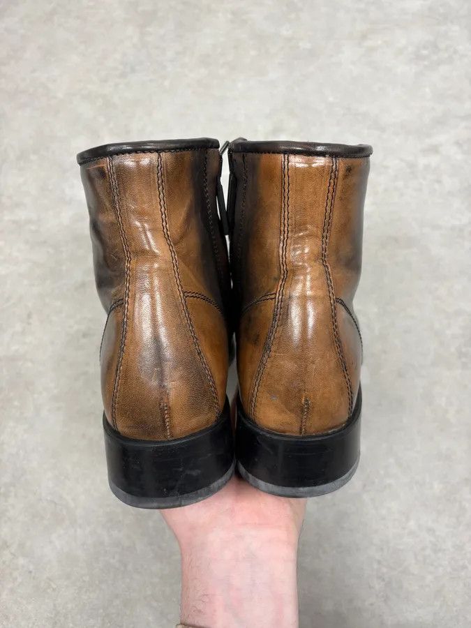 Dsquared2 2010s Dsquared2 Brown Irregular Leather Boots Size US 9 / EU 42 - 7 Thumbnail