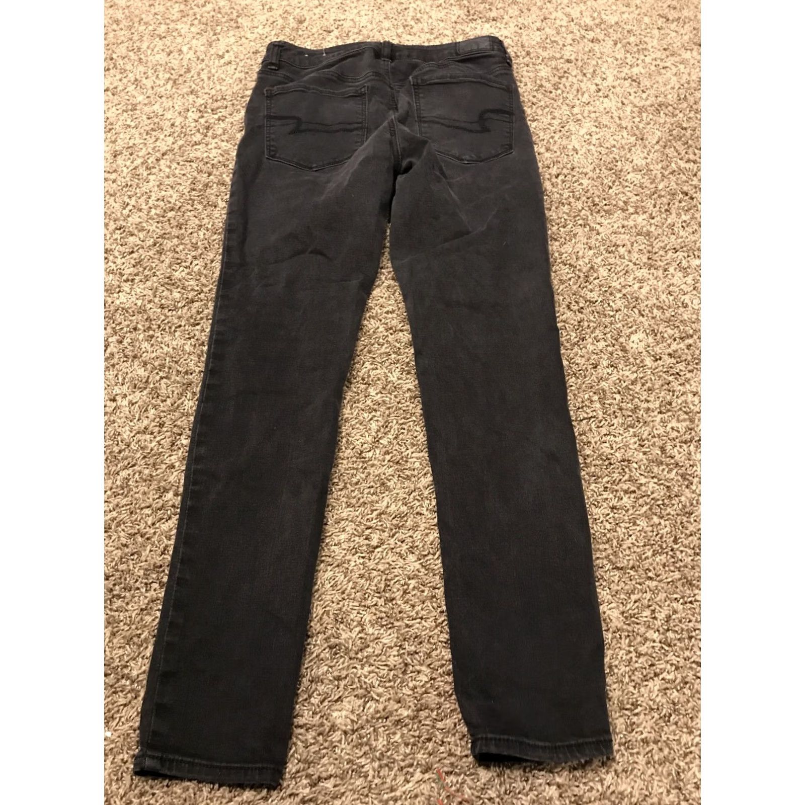 American Eagle Outfitters american eagle outfitters jeans Jegging Slim Womens 6 Black Hi Rise 29in Inseam Denim Pocket B15 Size 28" / US 6 / IT 42 - 4 Thumbnail