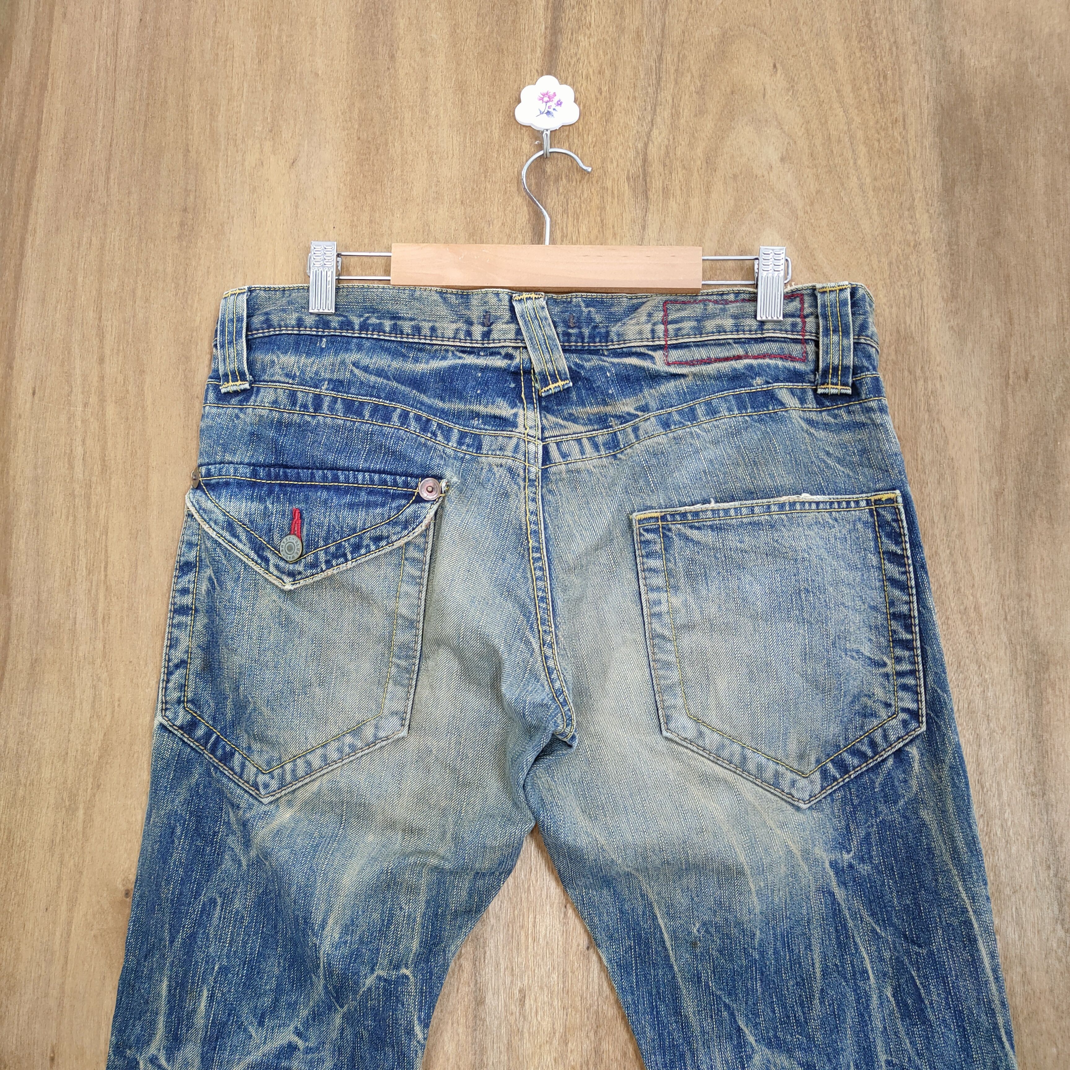 Japanese Brand VINTAGE MADE IN NIPPON FADED FLARE JEANS PANTS Size US 34 / EU 50 - 10 Thumbnail