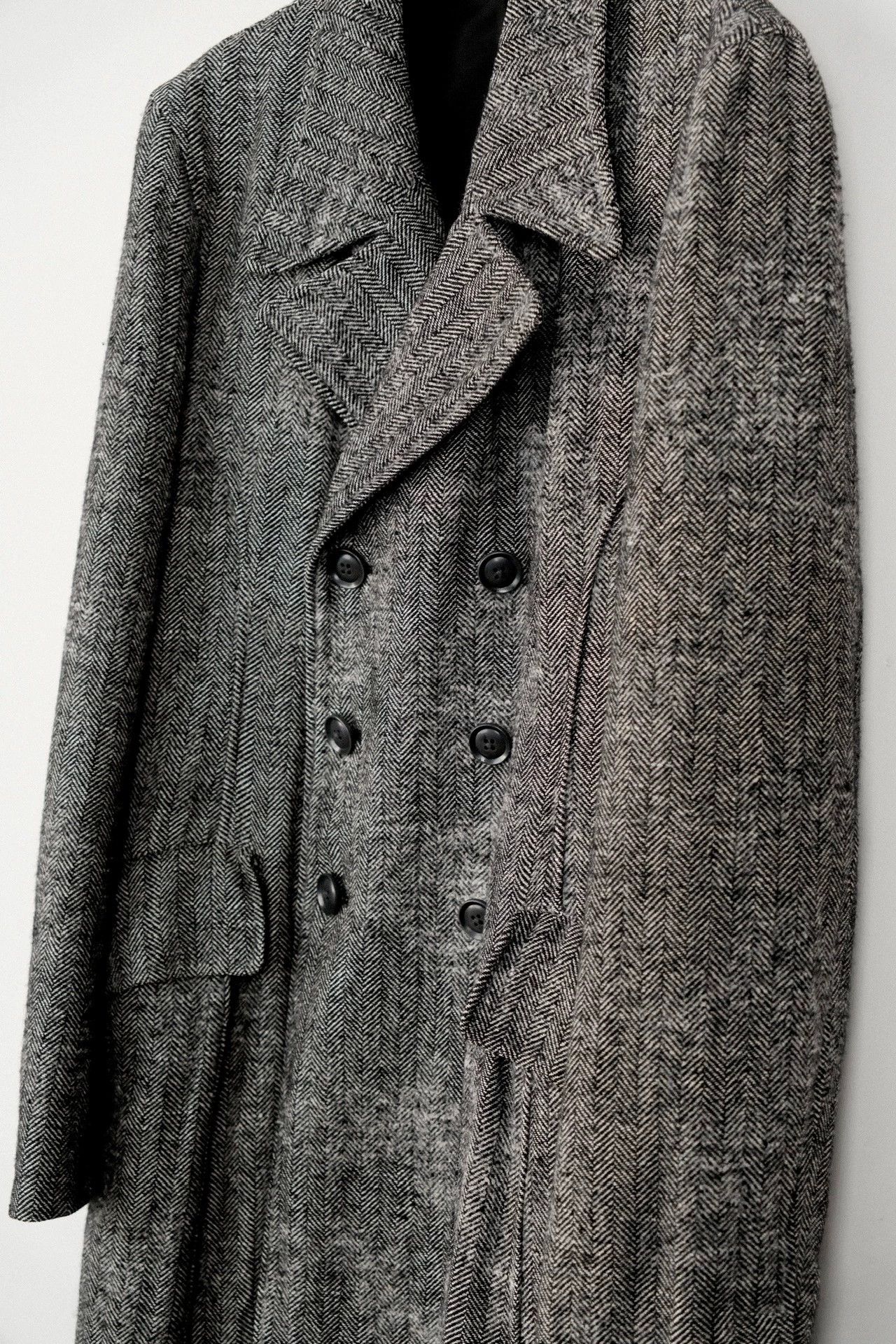 Yohji Yamamoto Yohji Yamamoto 11AW DB Fishbone Black Raven Coat Size US S / EU 44-46 / 1 - 4 Thumbnail