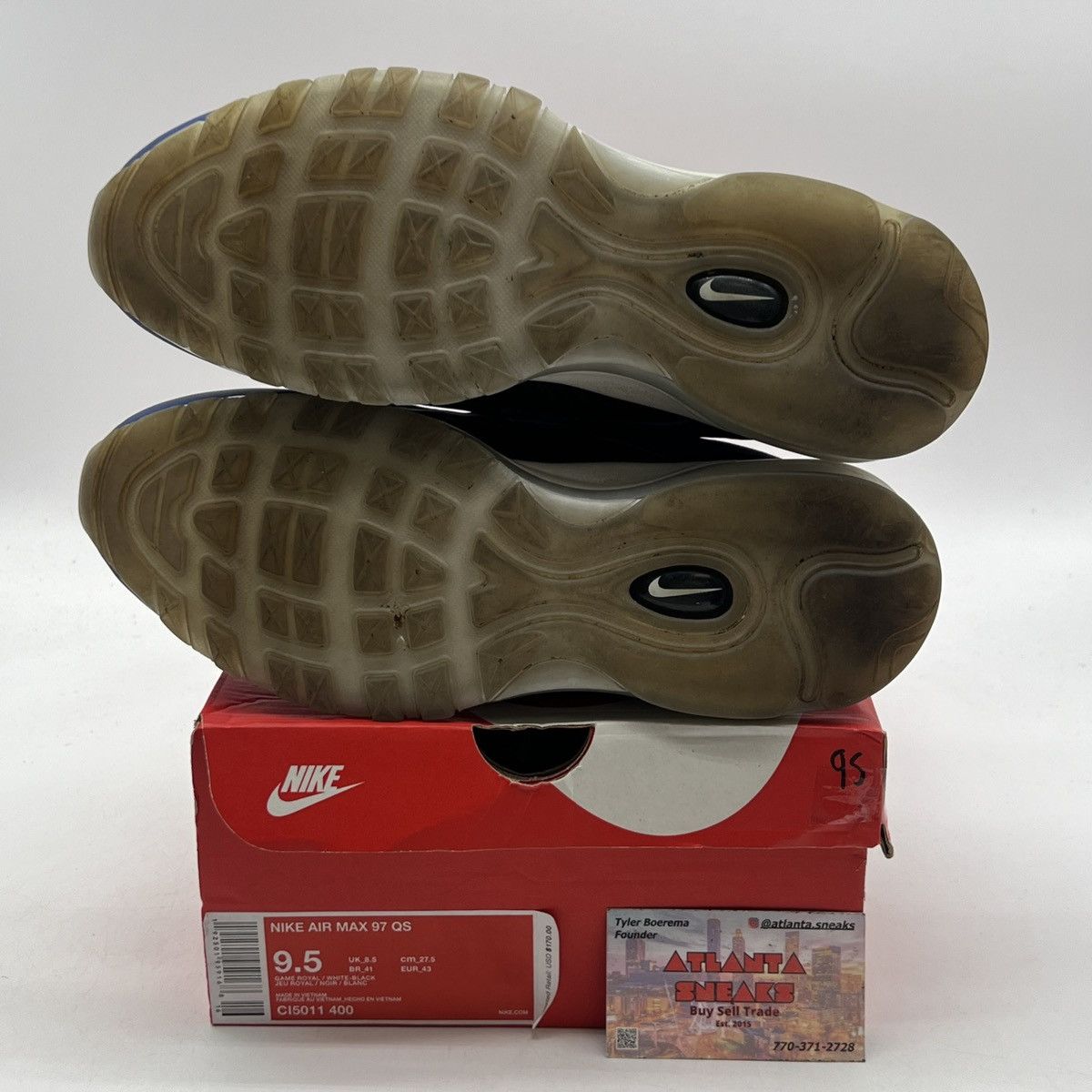 Nike Air max 97 royal Foamposite Size US 9.5 / EU 42-43 - 8 Thumbnail