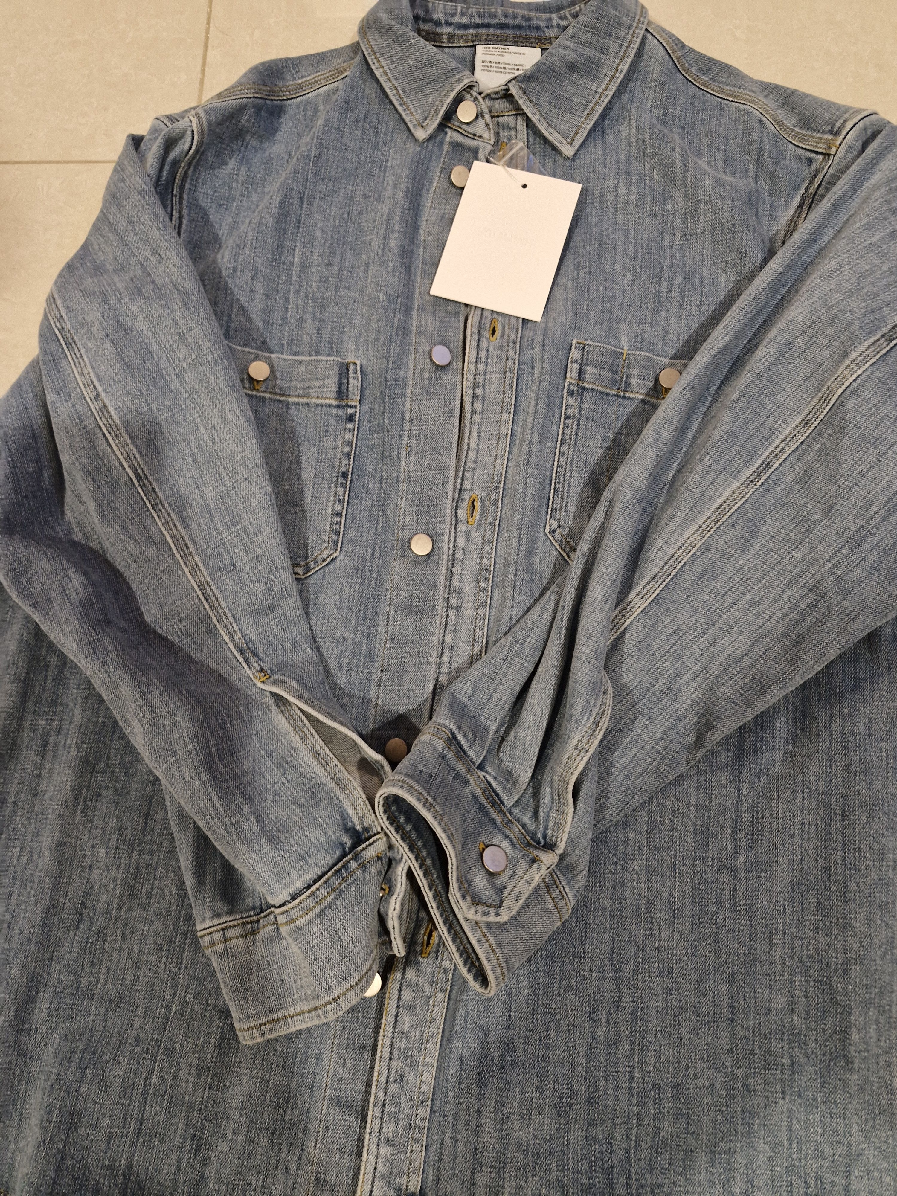 Hed Mayner Denim shirt Size US S / EU 44-46 / 1 - 4 Thumbnail