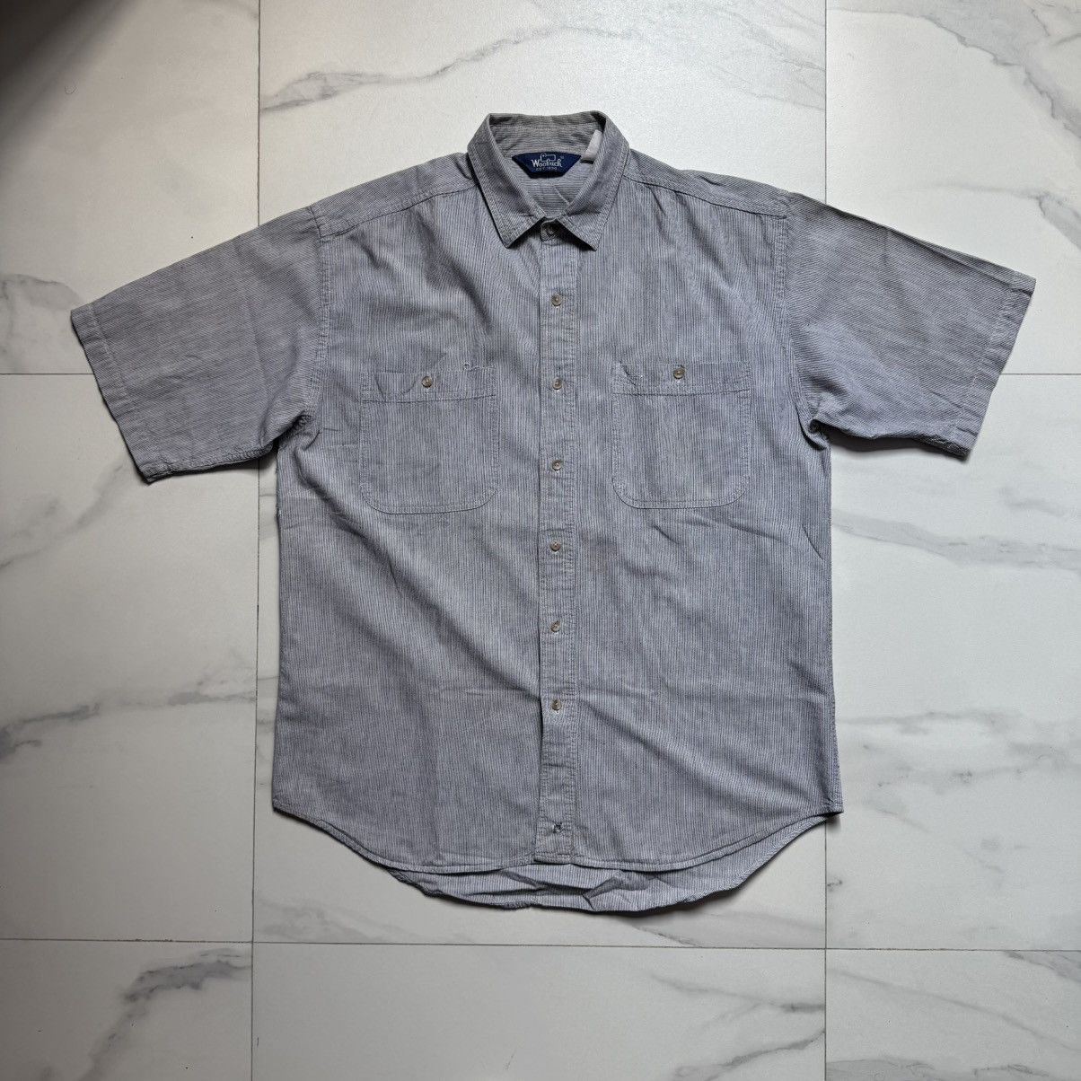 Woolrich Woolen Mills Vintage 80s Woolrich Distressed Shirt Size US L / EU 52-54 / 3 - 2 Thumbnail