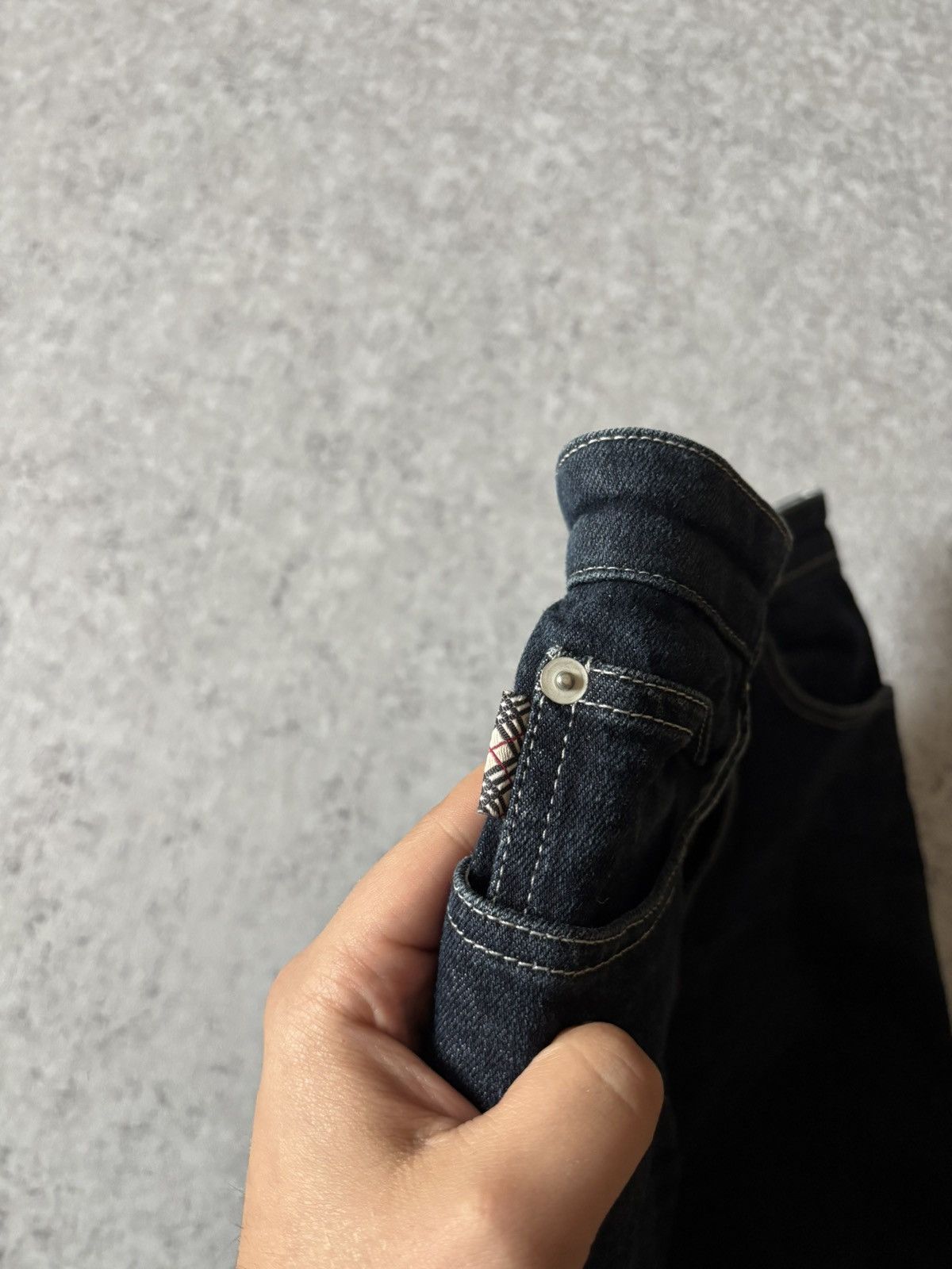 Burberry × Designer × Vintage BURBERRY NOVA CHECK JEANS Size 30" / US 8 / IT 44 - 2 Thumbnail