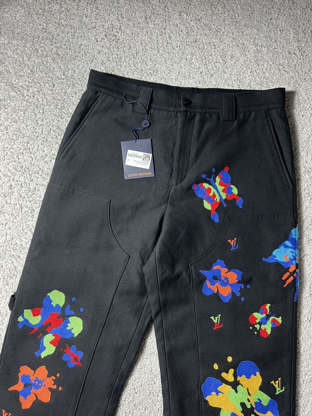 Louis Vuitton SS23 Louis Vuitton Butterfly Print Double Knee Pants Size US 32 / EU 48 - 5 Thumbnail