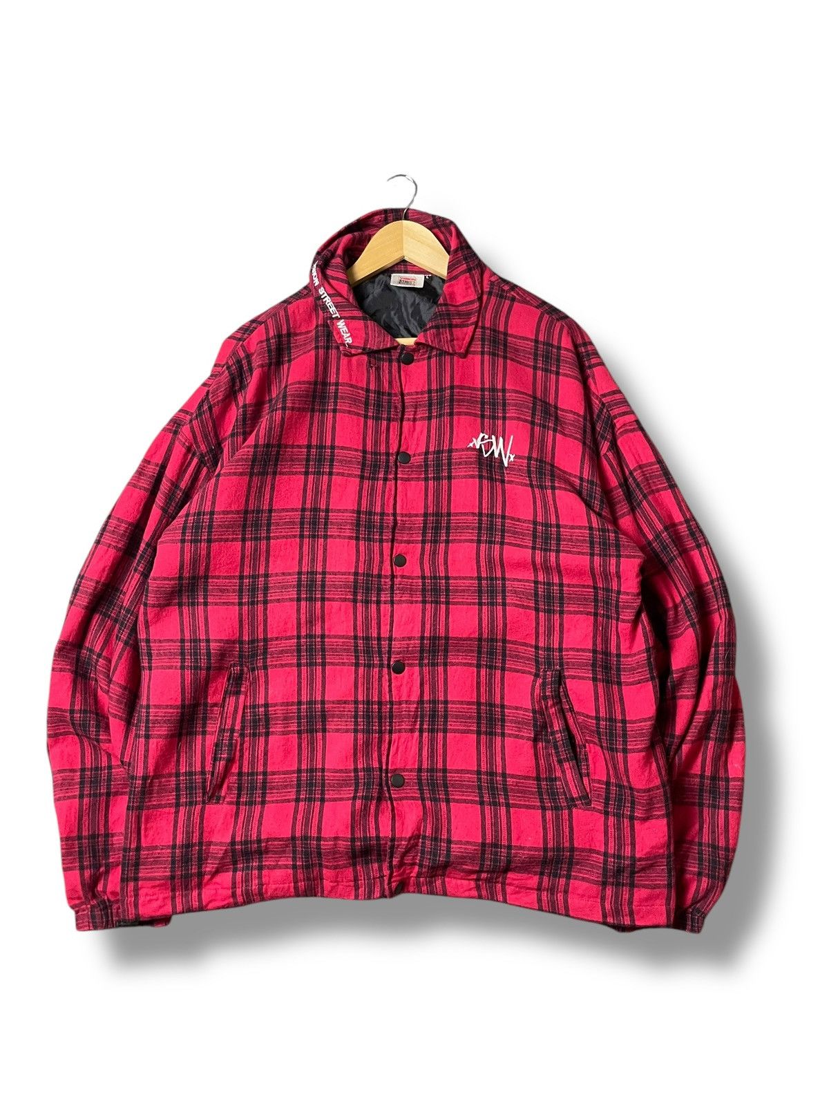 Japanese Brand × Vintage × Vision Streetwear Vision StreetWear Checkered Button Jacket (98) Size US L / EU 52-54 / 3 - 1 Thumbnail