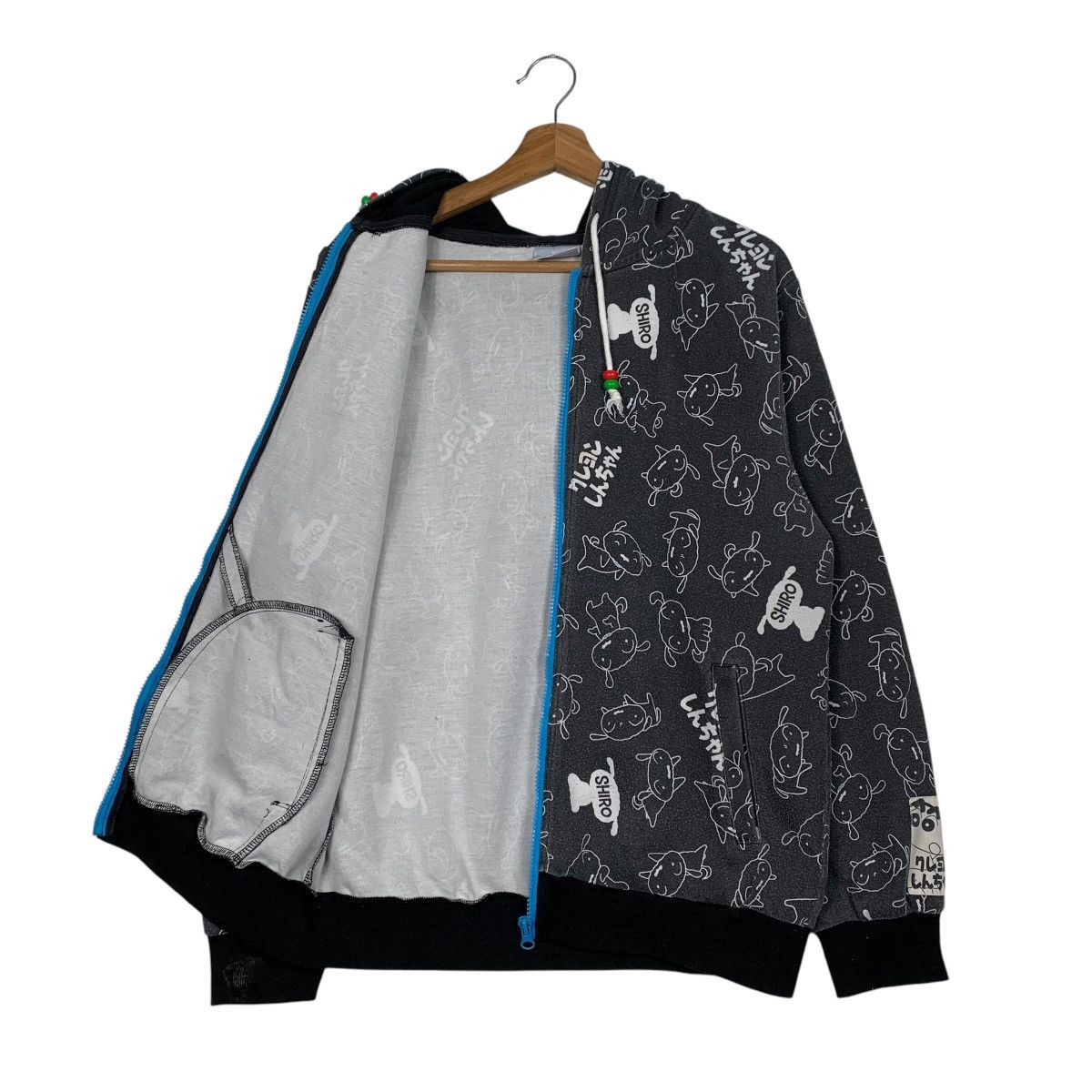 Japanese Brand Japanese Anime Shiro Fullprint Zipper Hoodie Size US L / EU 52-54 / 3 - 10 Thumbnail