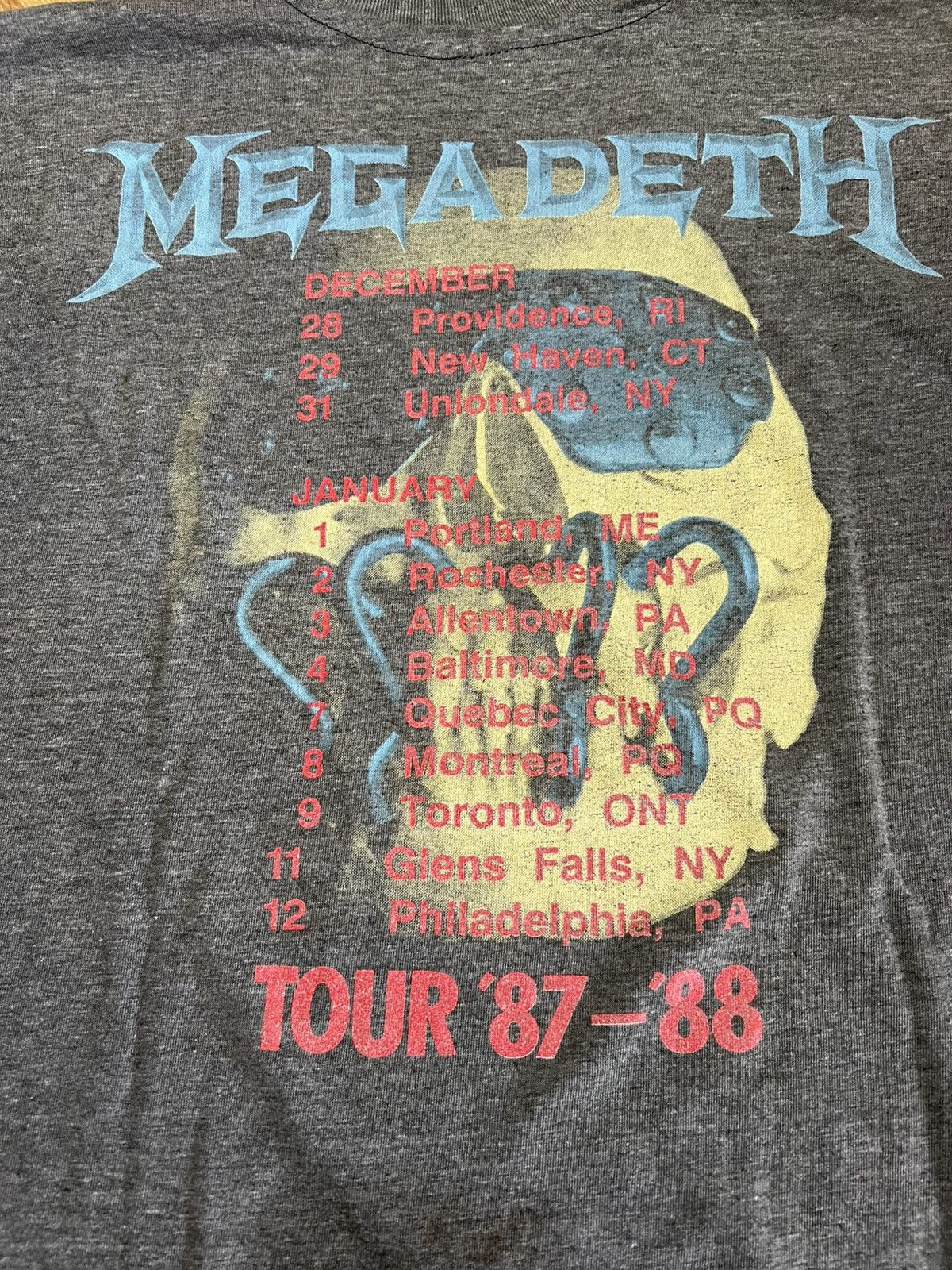 Band Tees × Vintage Vintage Megadeth 1987 Tee Size US M / EU 48-50 / 2 - 4 Thumbnail
