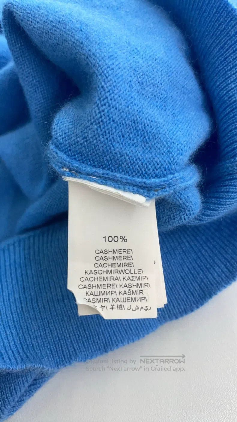 Brunello Cucinelli Brunello Cucinelli Blue Cashmere Knit Top Size M / US 6-8 / IT 42-44 - 4 Thumbnail