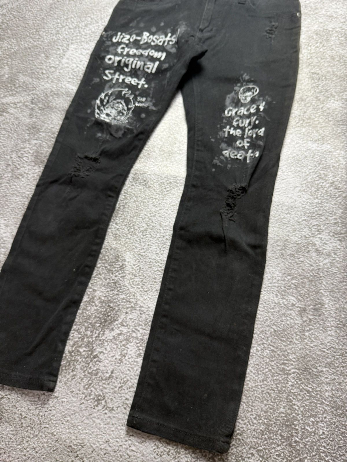Hysteric Glamour Skinny jeans black denim jizo-botatsu Size US 30 / EU 46 - 4 Thumbnail