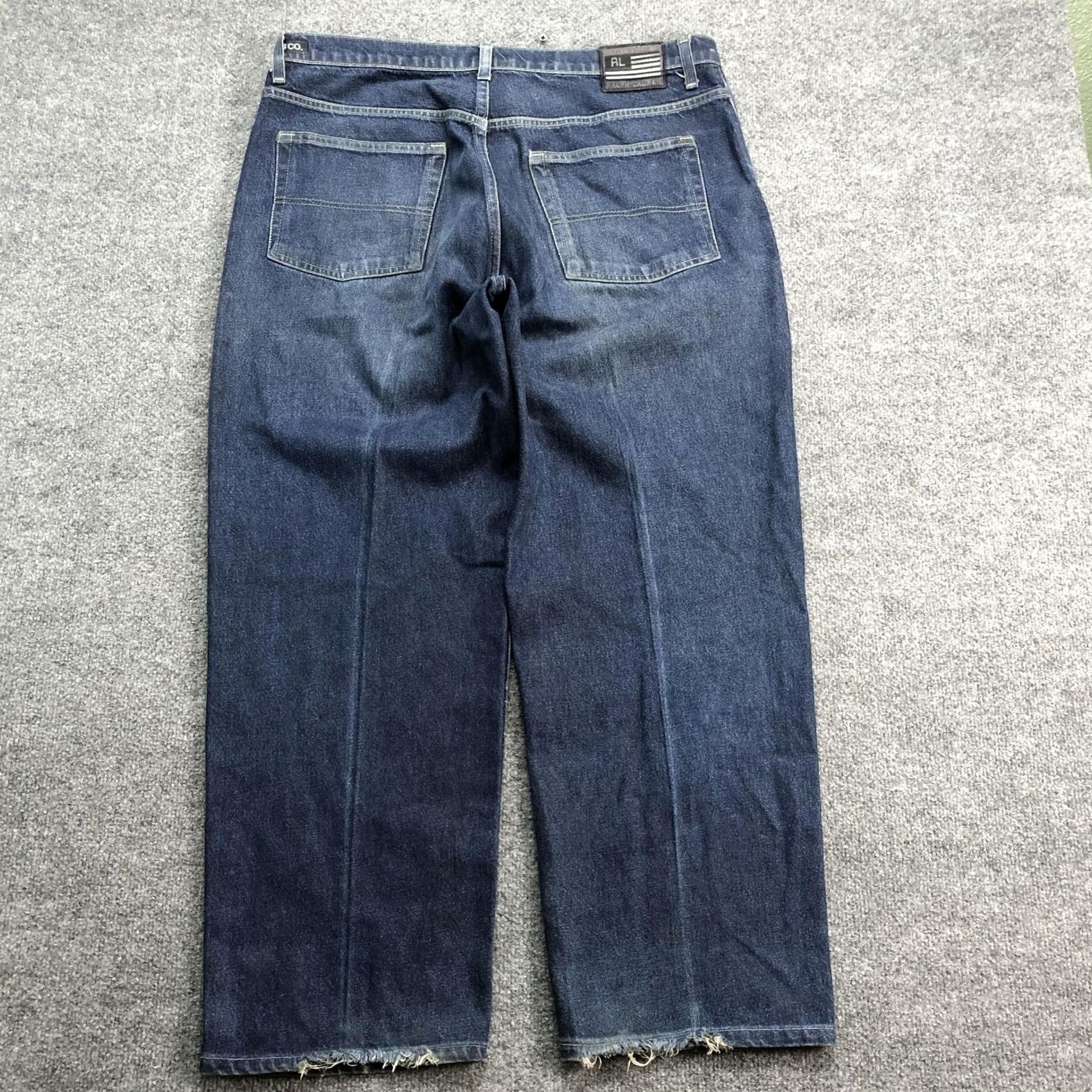 Polo Ralph Lauren Polo Ralph Lauren Jeans Mens 37x29 Blue Medium Wash Relaxed Straight Denim Pants Size US M / EU 48-50 / 2 - 6 Thumbnail