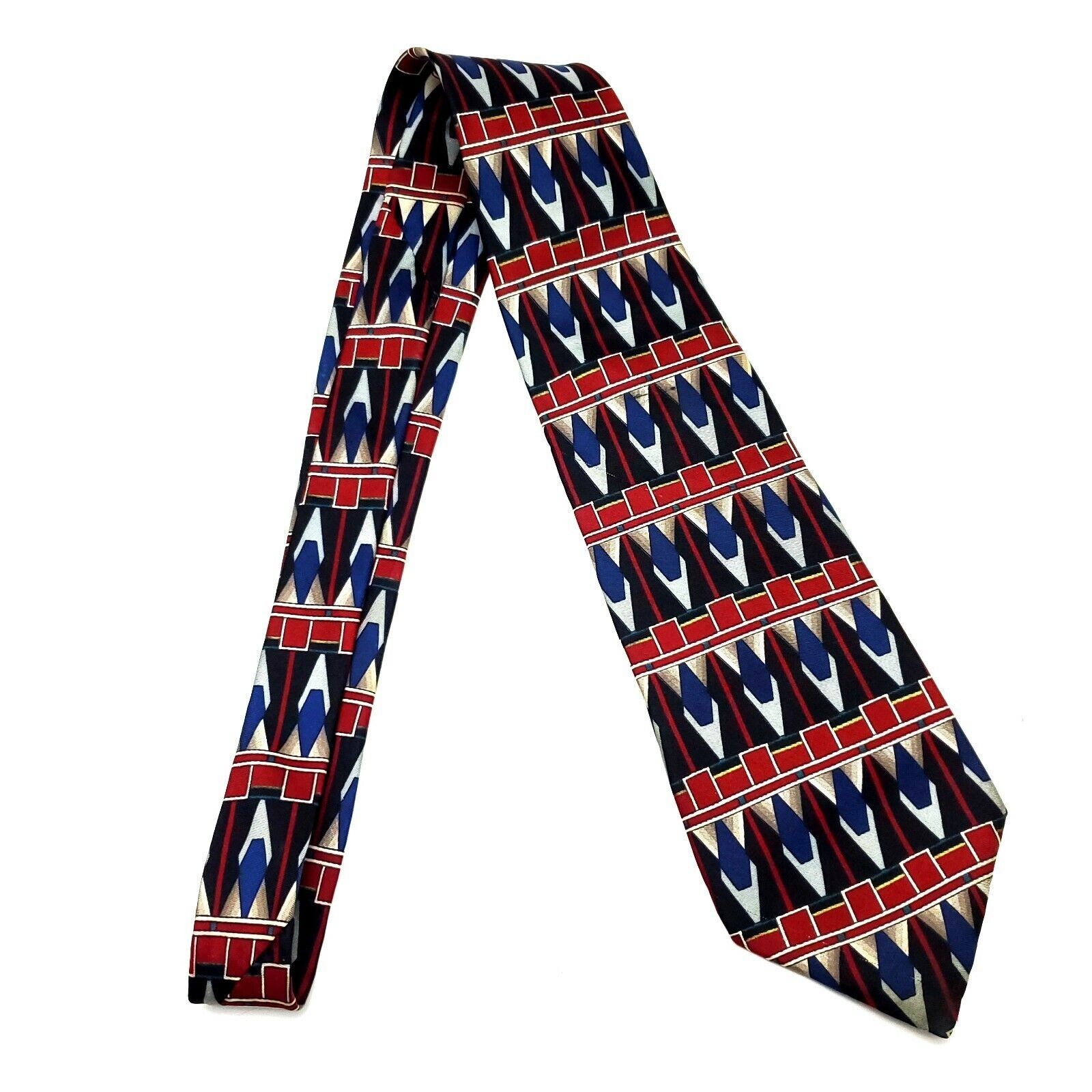 Zylos George Machado Zylos George Machado Silk Tie Print Abstract Multi-Colored G Size ONE SIZE - 6 Thumbnail