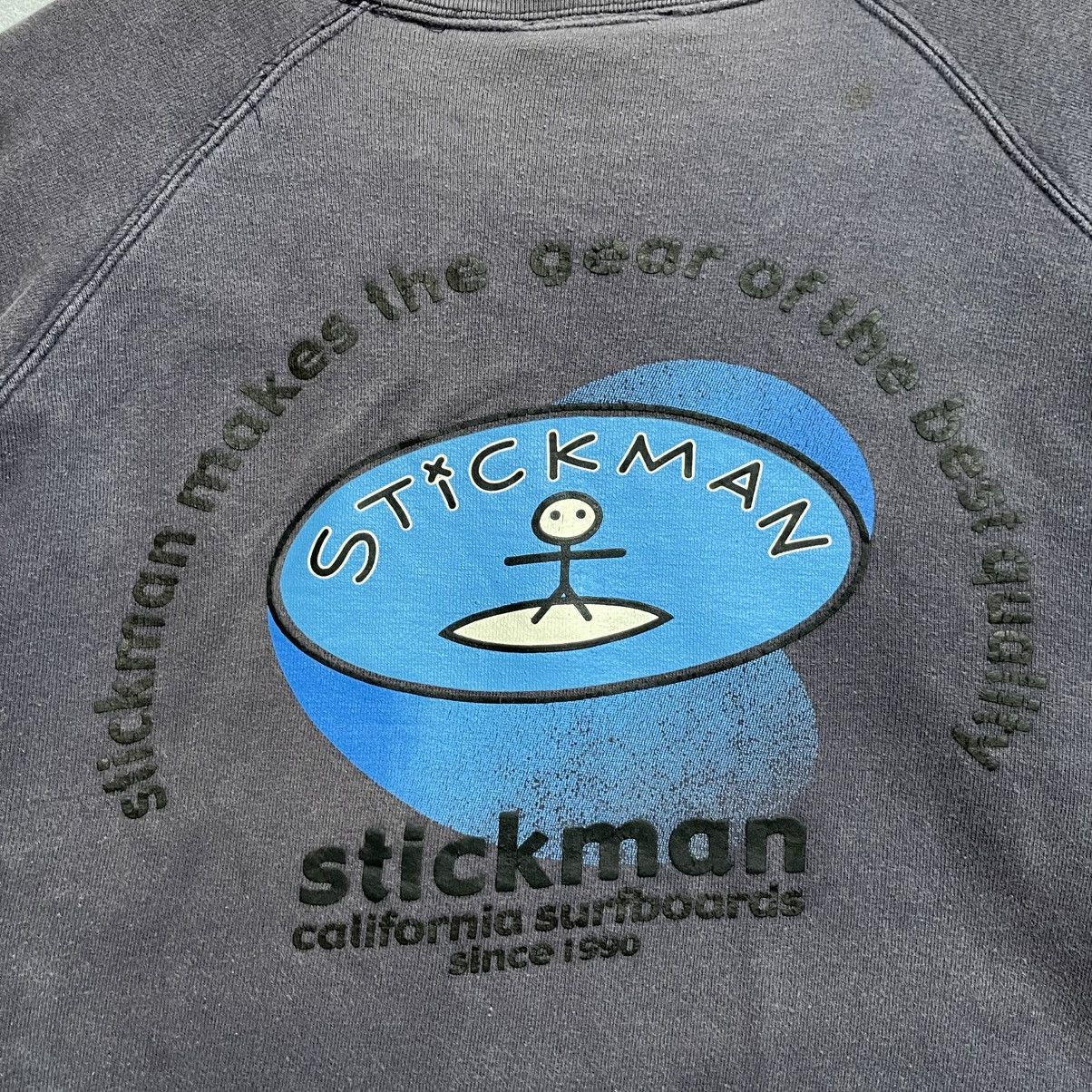 Vintage Vintage 1990s Stickman California Surfboards Sweatshirt Size US L / EU 52-54 / 3 - 2 Thumbnail