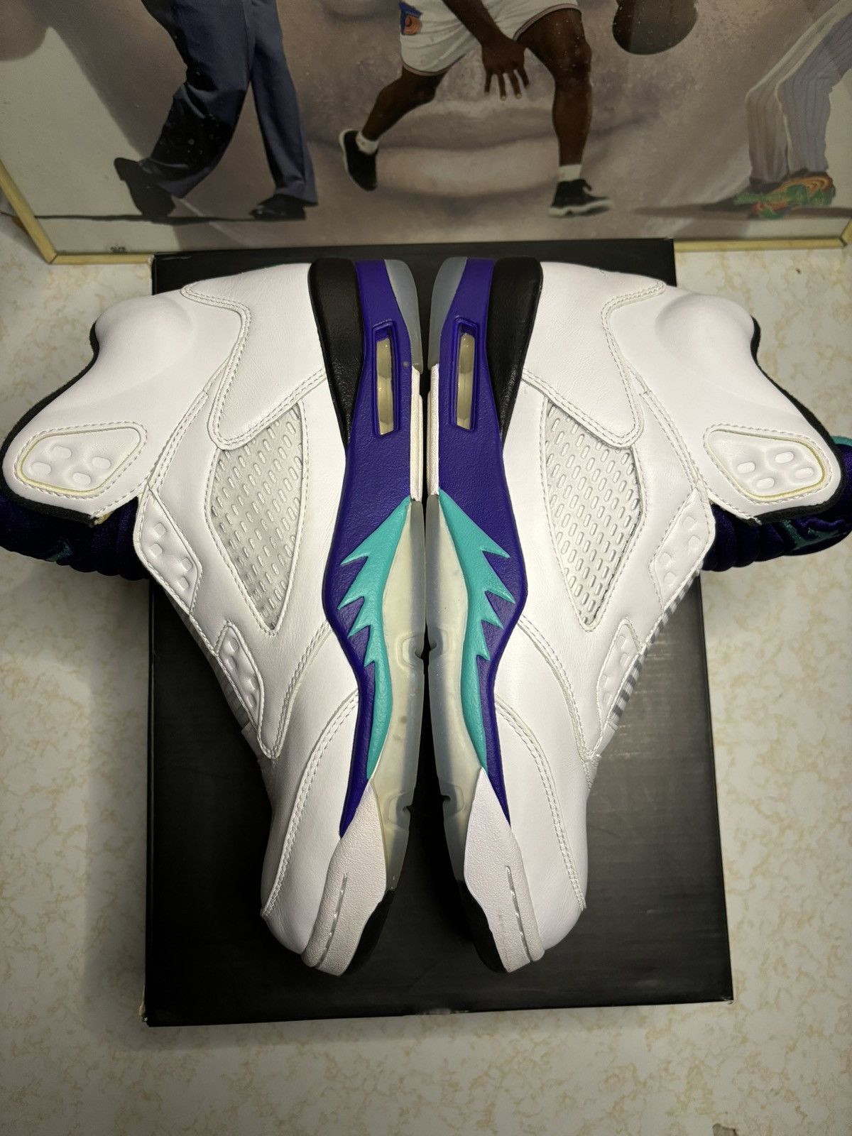 Jordan Brand Air Jordan 5 Retro fresh prince grape Size US 8.5 / EU 41-42 - 4 Thumbnail