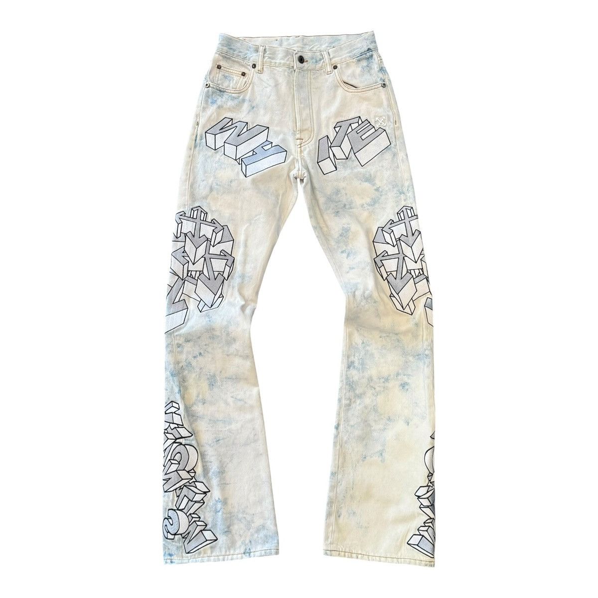 パンツ Off White Ev Bravado Crystal Denim Jeans Ev Bravado × Off-White × Who Decides War NEW W/ TAGS! OFF-WHITE X