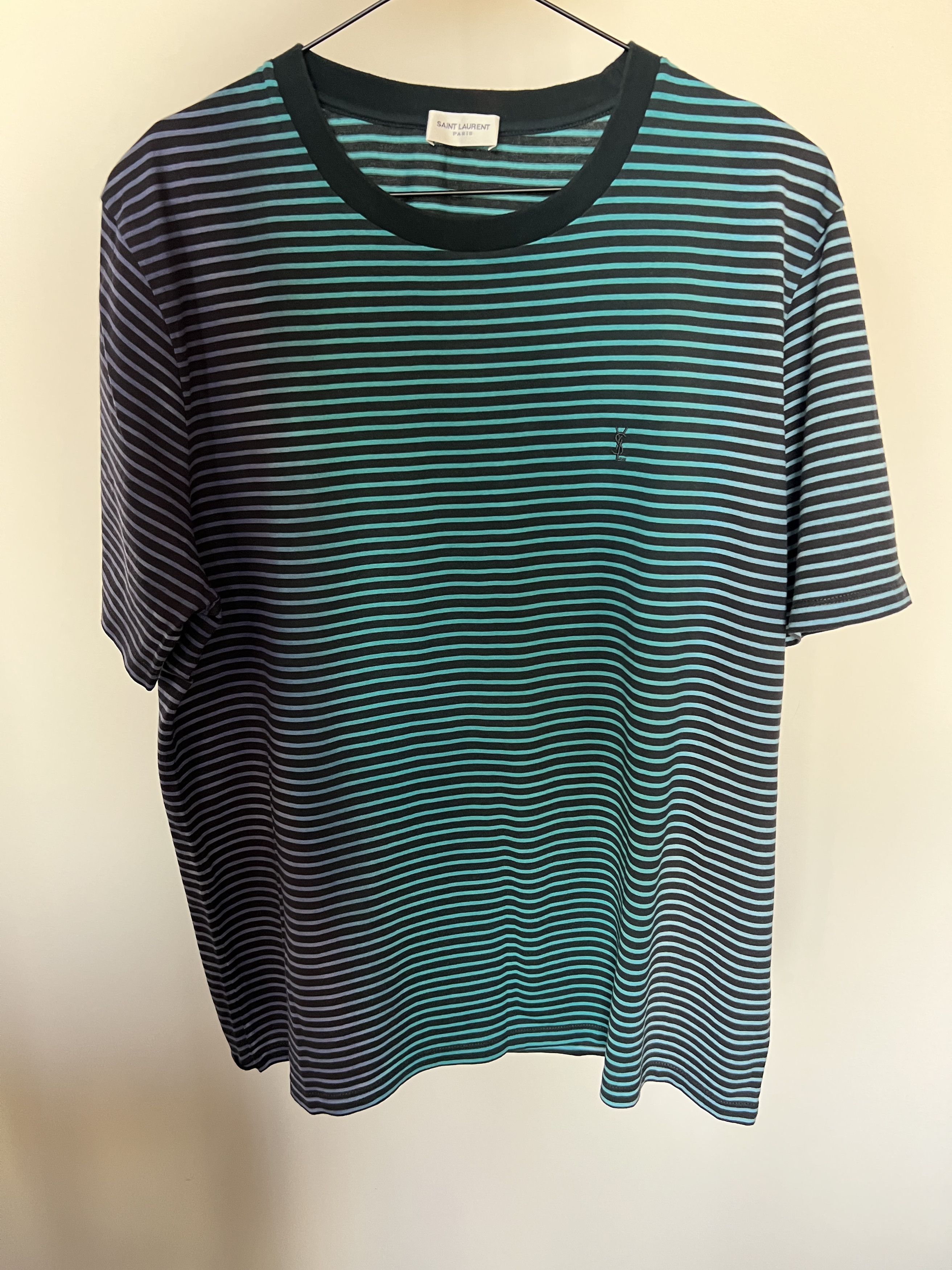 Saint Laurent Tye Dye Striped T-shirt