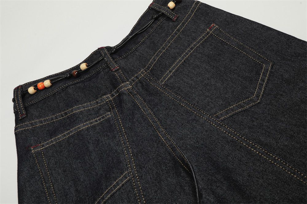 Vintage American high street men's patchwork wide-leg scimitar jeans Size US 32 / EU 48 - 6 Thumbnail