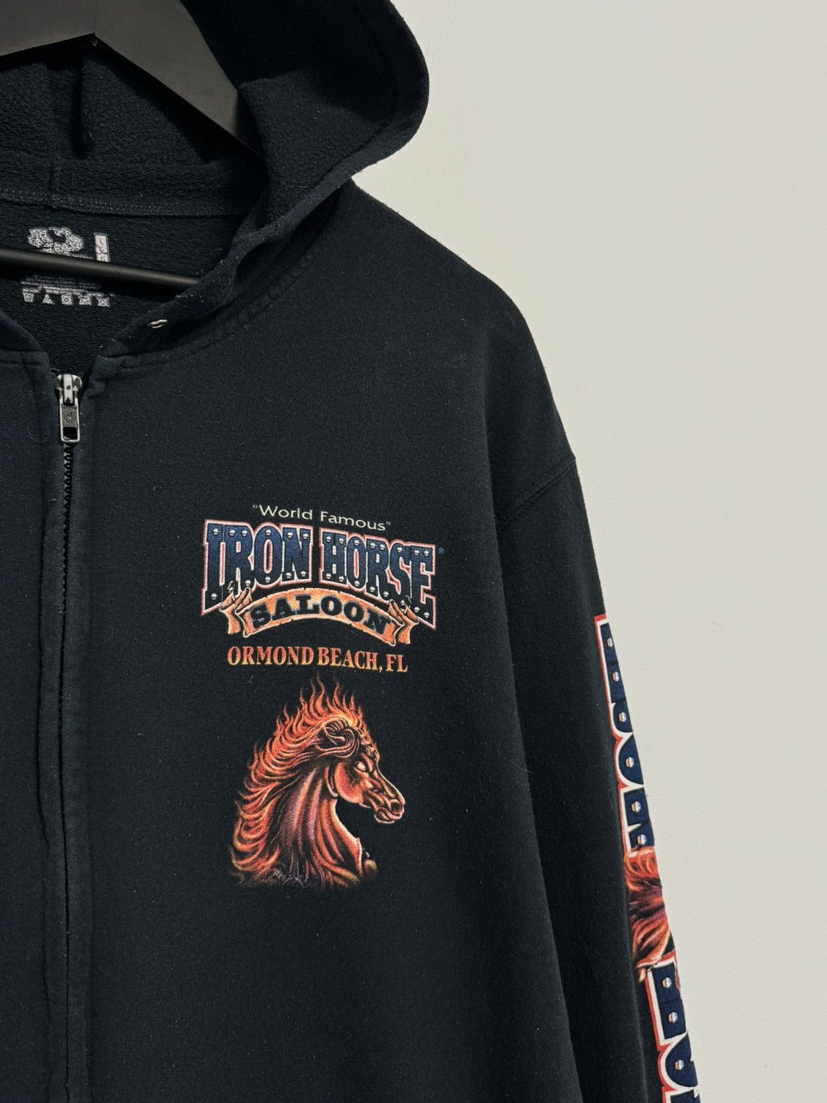 Vintage Iron Horse 2008 Bike week Zip hoodie Vintage Size US L / EU 52-54 / 3 - 3 Thumbnail