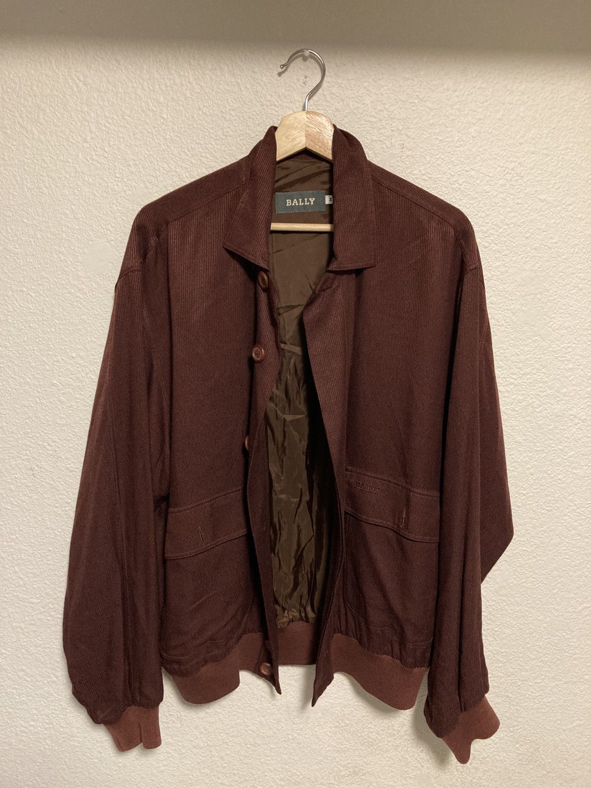 Bally × Vintage Vintage Bally Rayon bomber jacket made in italy Size US M / EU 48-50 / 2 - 1 Thumbnail