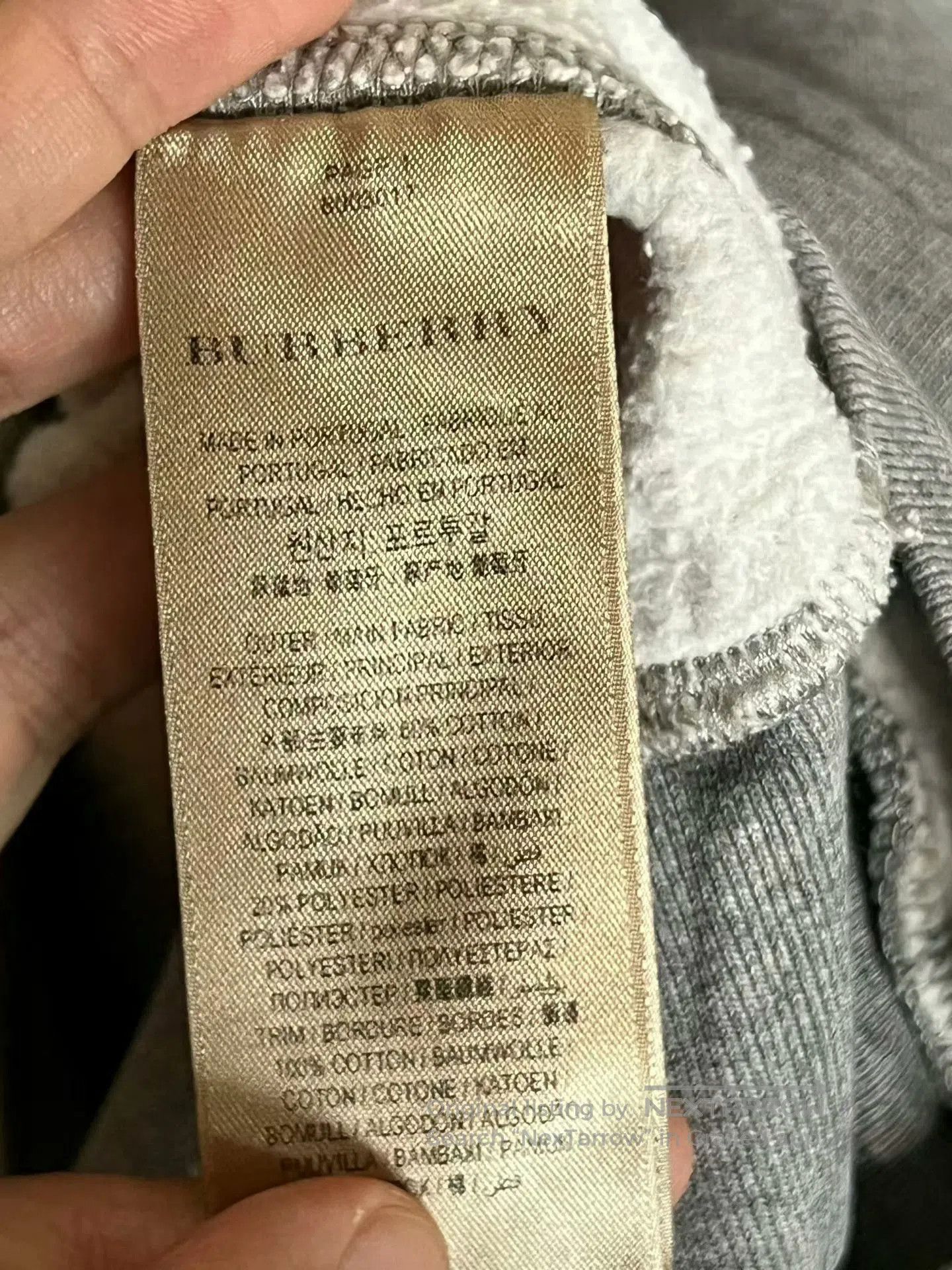 Burberry burberry gray logo embroidered sweatshirt size M. Size US M / EU 48-50 / 2 - 4 Thumbnail