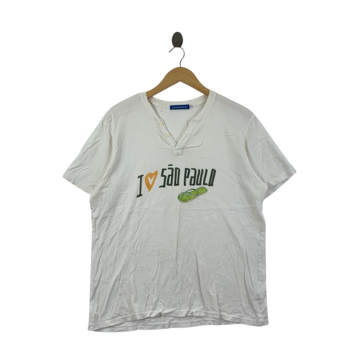Vintage FILIPE JARDIM ILLUSTRATOR Brazil I Love San Paulo Tee Shirt Size M / US 6-8 / IT 42-44 - 1 Thumbnail
