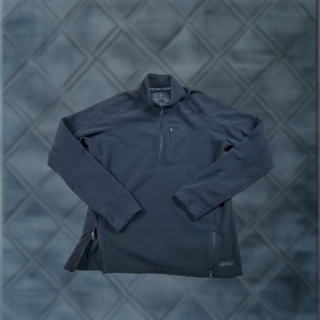 Gramicci Gramicci Jacket Windbreaker L Black 1/4 Zip Fleece Outdoor Casual Workwear Mens Size US L / EU 52-54 / 3 - 1 Thumbnail