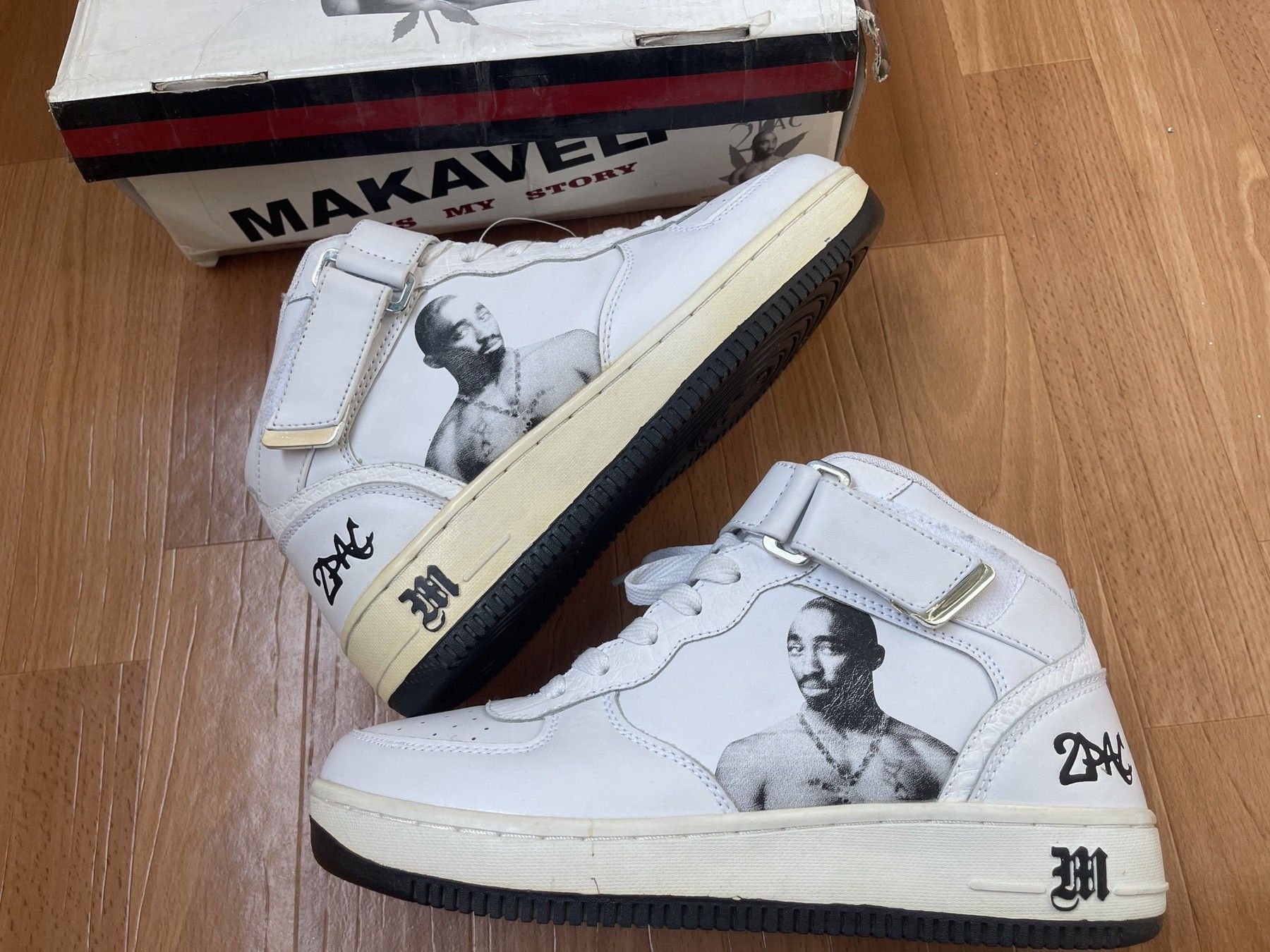 Makaveli MAKAVELI Branded sneakers, 2Pac shoes, Hi Top vintage US 9 Size US 9 / EU 42 - 15 Thumbnail